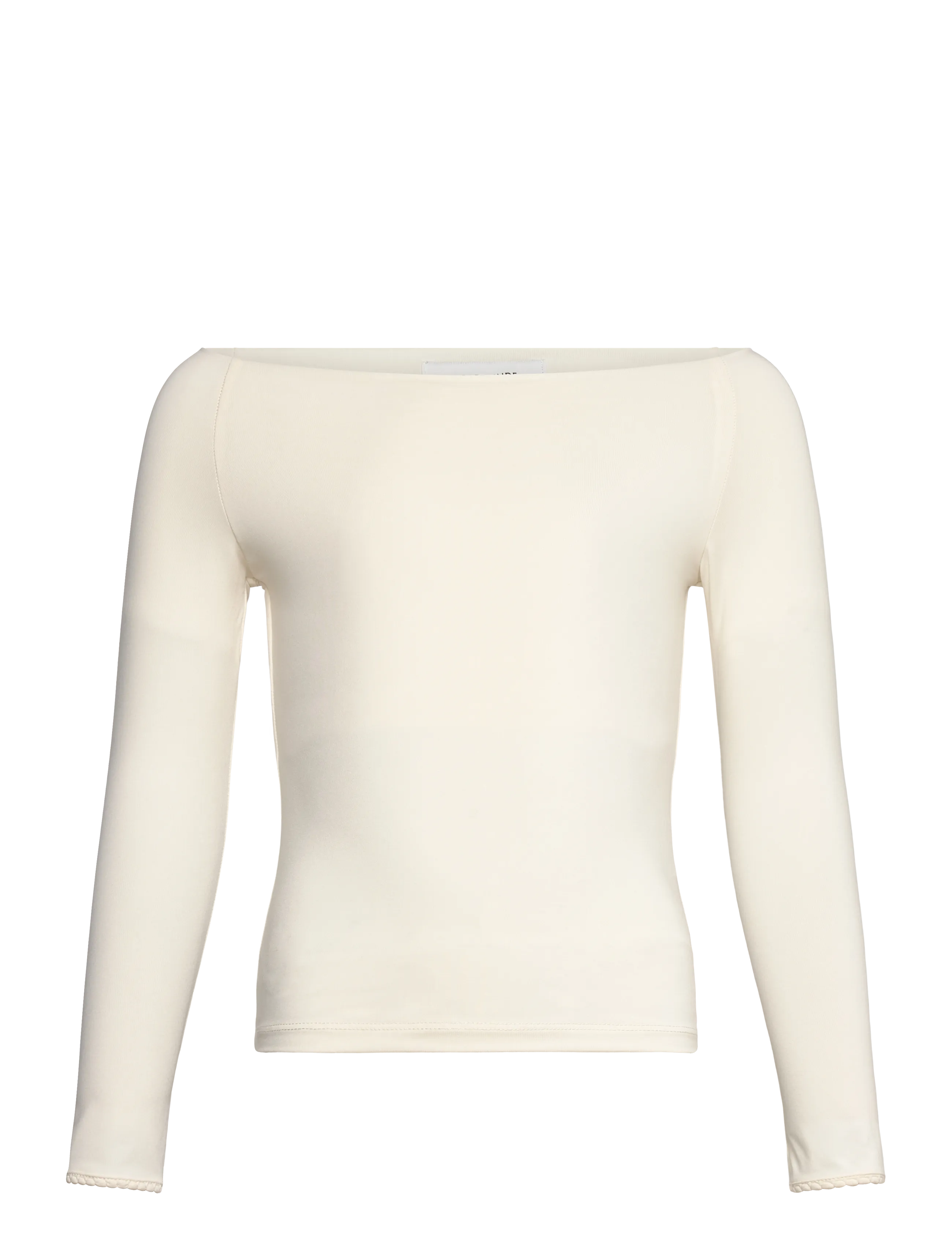 Rosemunde Kids Rkbillie Ls Off Shoulder T-Shirt, 128, T-shirts & Oberteile, Creme - Long-sleeved, Frauen