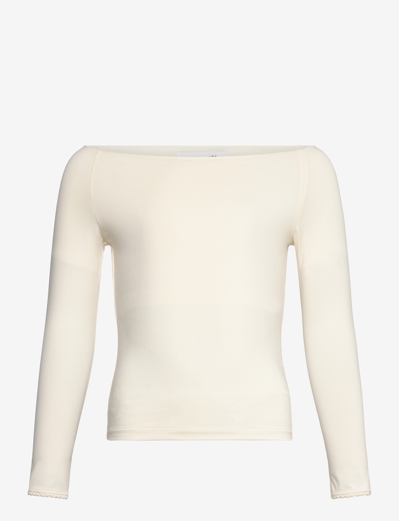 Rosemunde Kids - RKBillie LS Off Shoulder T-shirt - långärmade toppar - ivory - 0