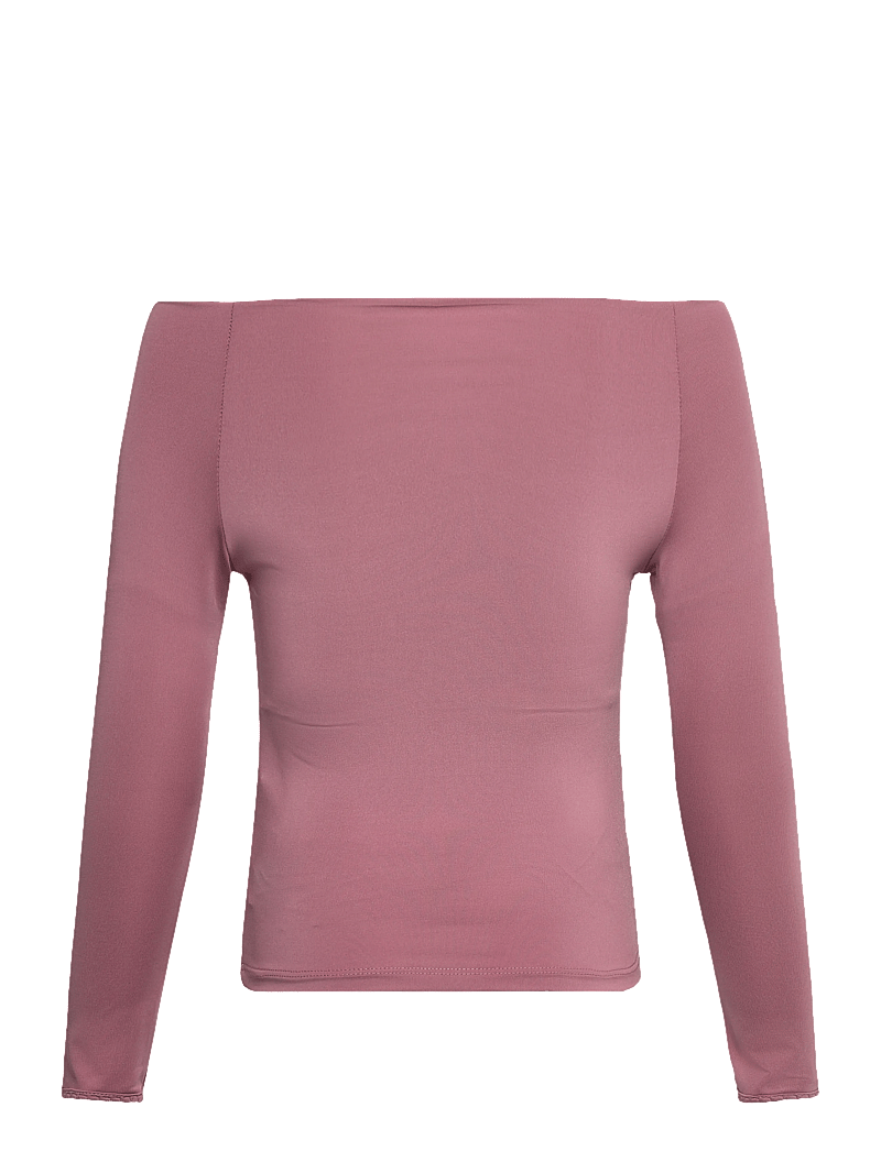 Rosemunde Kids - RKBillie LS Off Shoulder T-shirt - långärmade toppar - nostalgia rose - 1