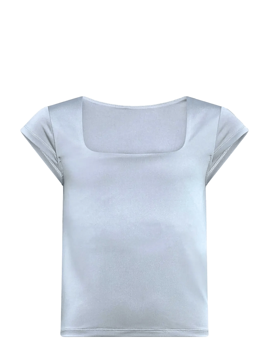 Rosemunde Kids - RKBillie Reversible Capsleeves Shor - short-sleeved t-shirts - nantucket blue - 0
