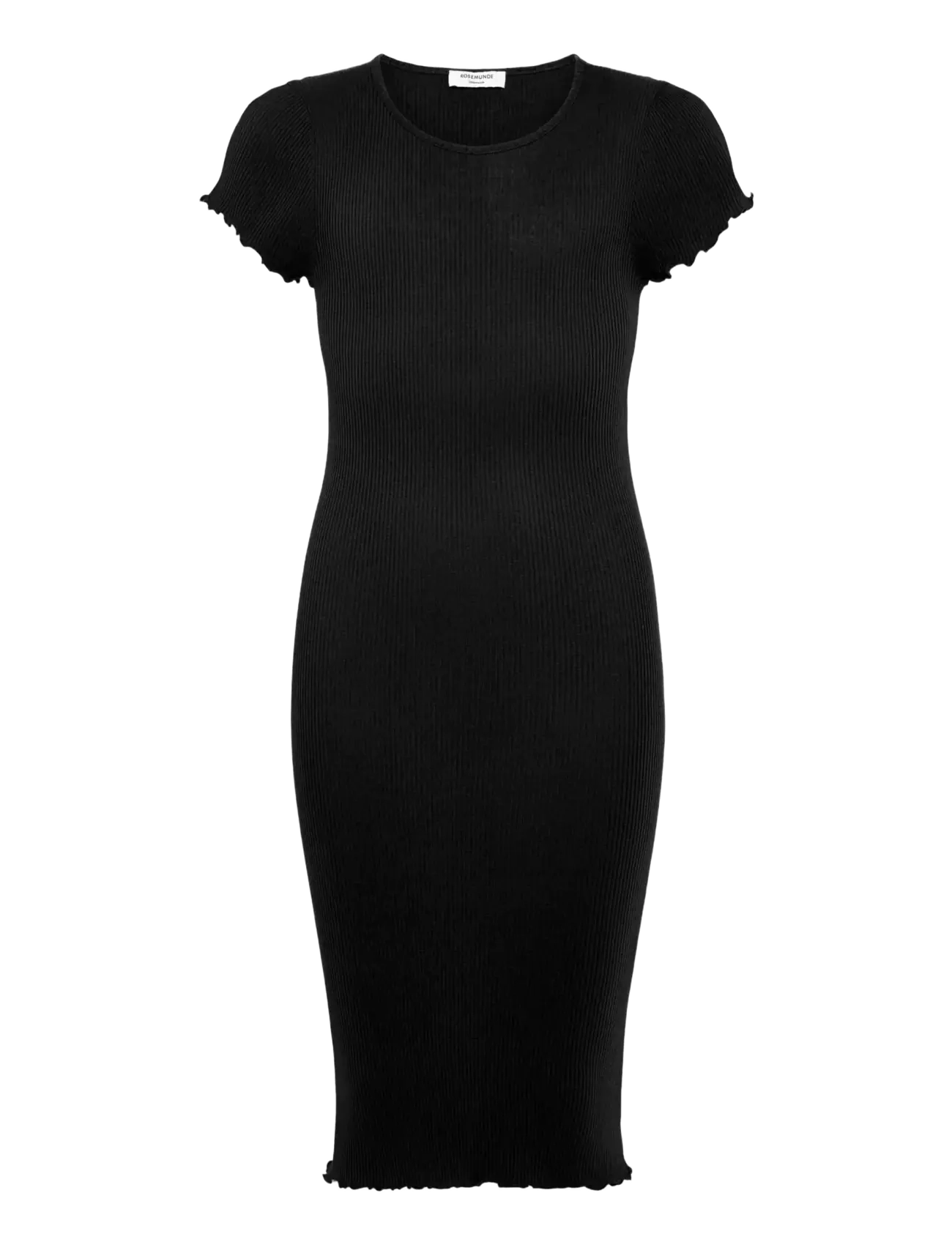 Rosemunde Kids Rkbalta Modal Ss Midi Dress, 176, Casual Dresses, Schwarz - Short-sleeved Kinder