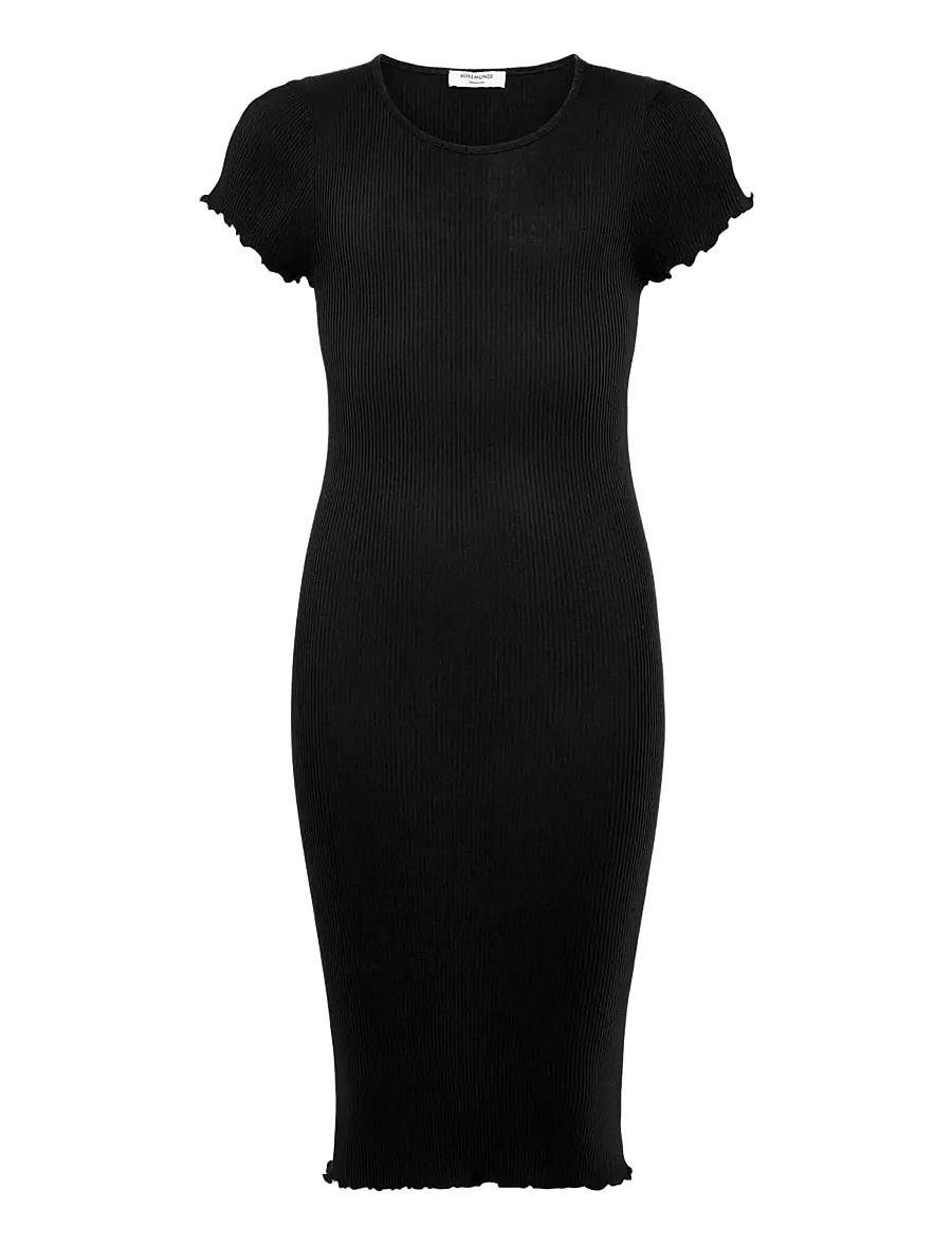 Rosemunde Kids - RKBalta Modal SS Midi Dress - short-sleeved casual dresses - black - 0