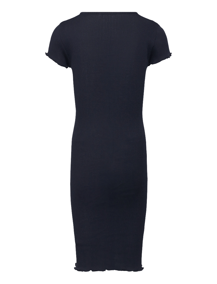 Rosemunde Kids - RKBalta Modal SS Midi Dress - kurzärmelige freizeitkleider - navy - 1