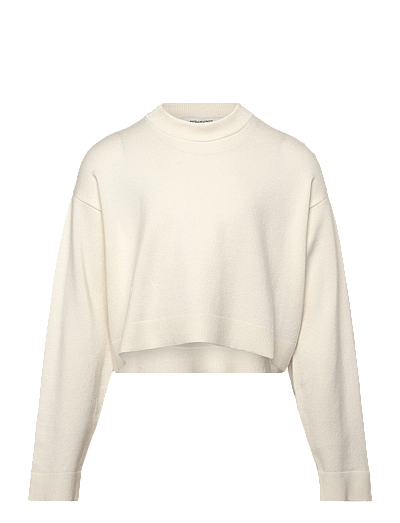Rosemunde Kids RKDenise LS Short Boxy Pullover - Strickmode - CLOUD DANCER / white