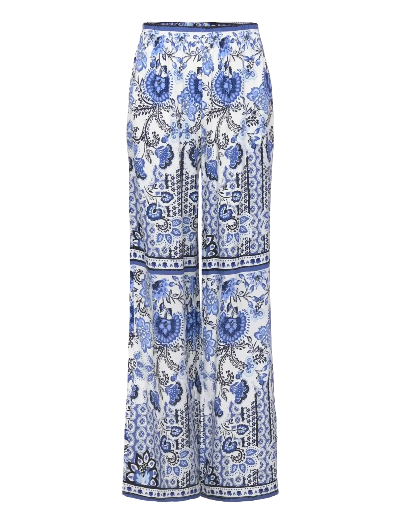 Rosemunde Kids RKElif MW Wide Trousers - Rosemunde Kids - BLUE BOHO PRINT / blue