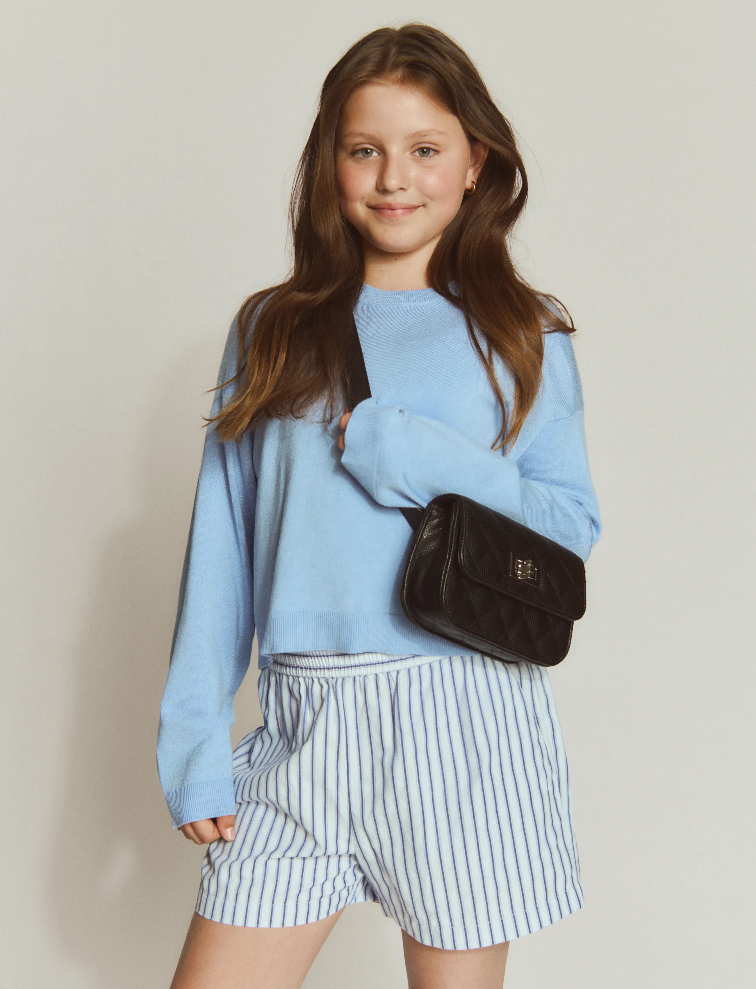 Rosemunde Kids RKUlla MW Shorts - Underdele - BABY BLUE STRIPE / blue