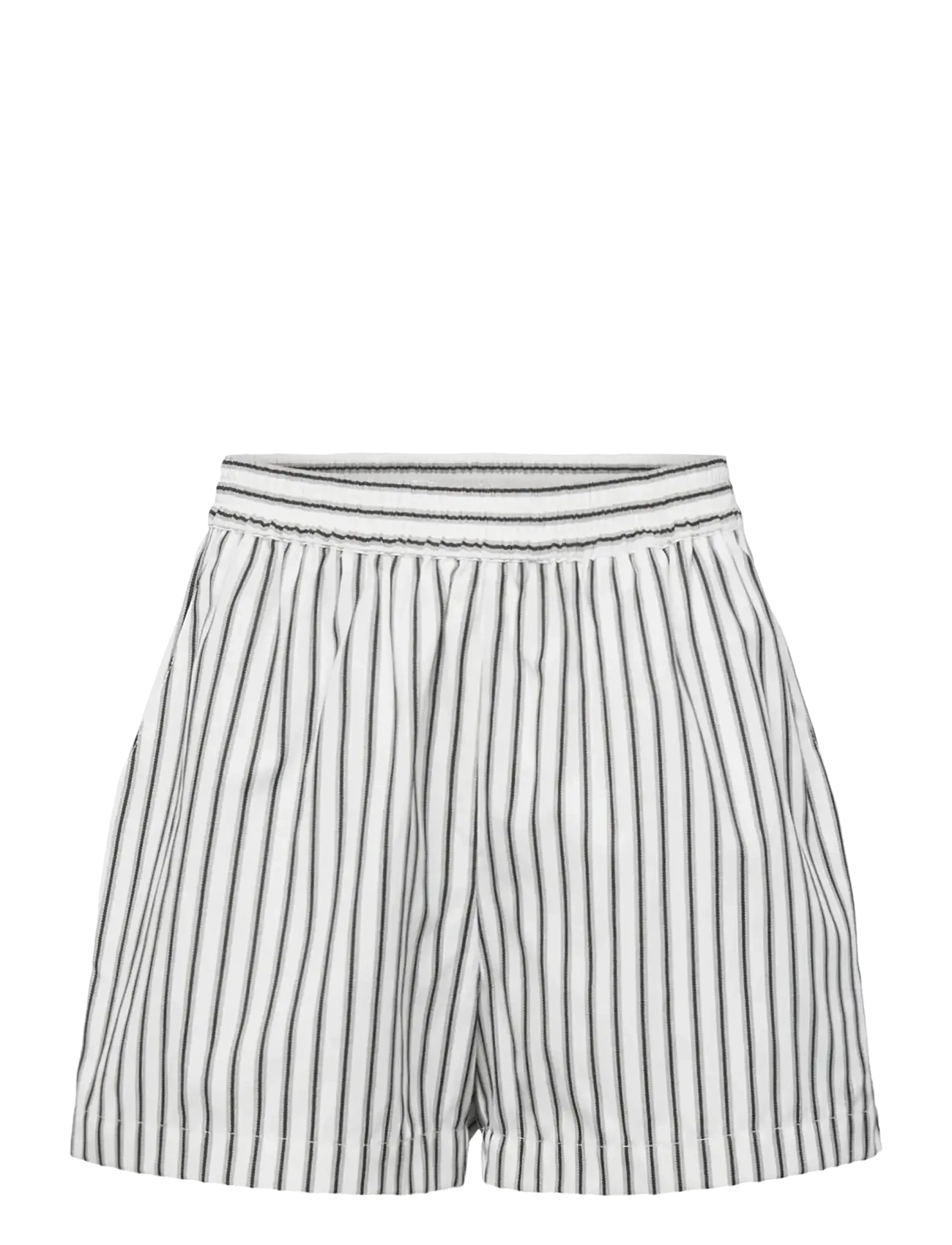 Rosemunde Kids RKUlla MW Shorts - Teens 9-14 år - BLACK WHITE STRIPE / white