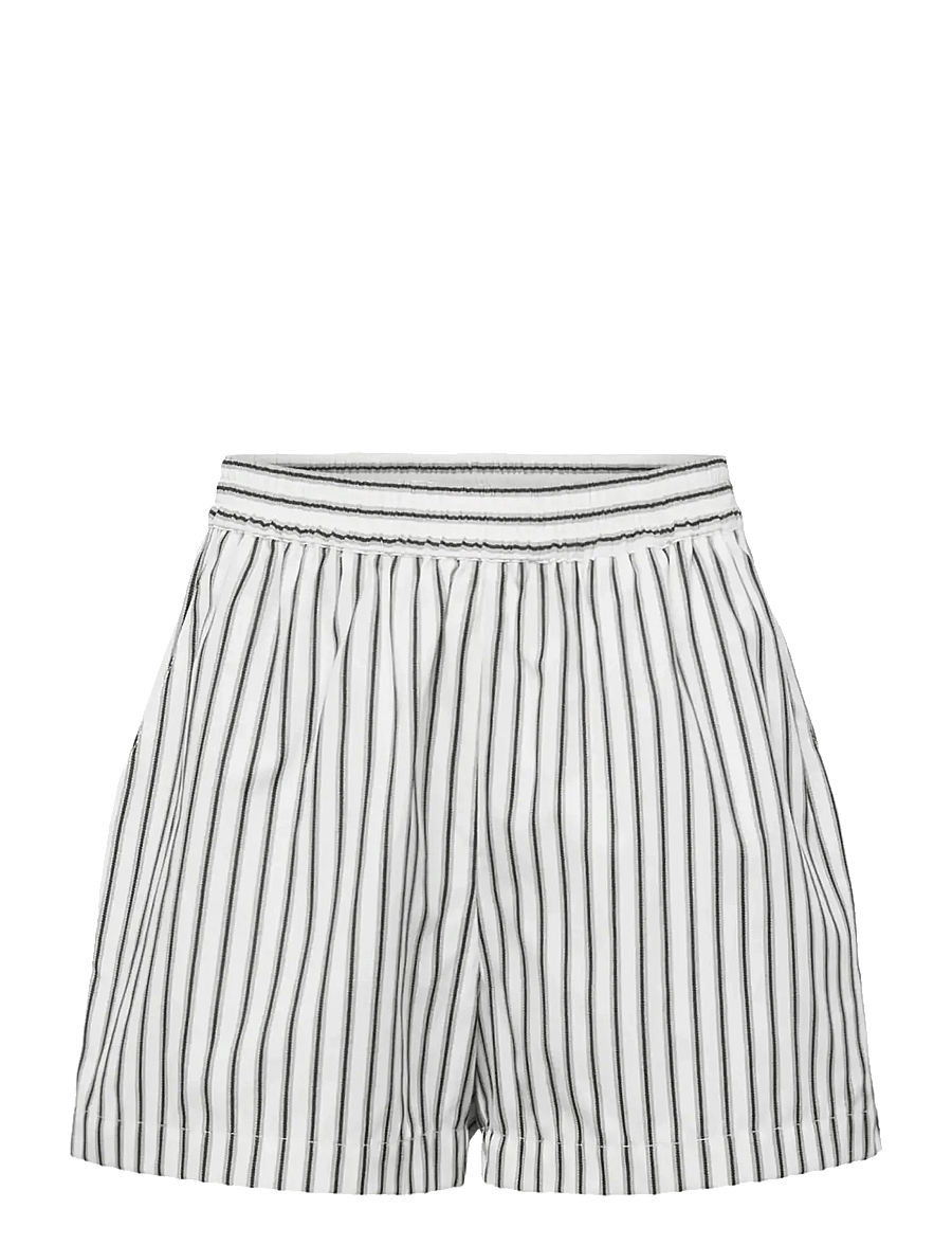 Rosemunde Kids - RKUlla MW Shorts - casual shorts - black white stripe - 0