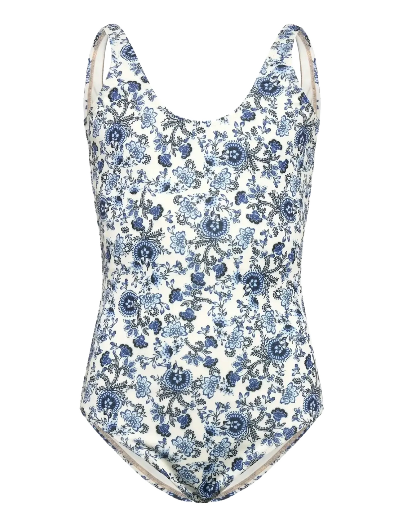 Rosemunde Kids Rkshiitake Low Back Swimsuit, Børn, Lavrygget Badedragt, Blå, Str: 152