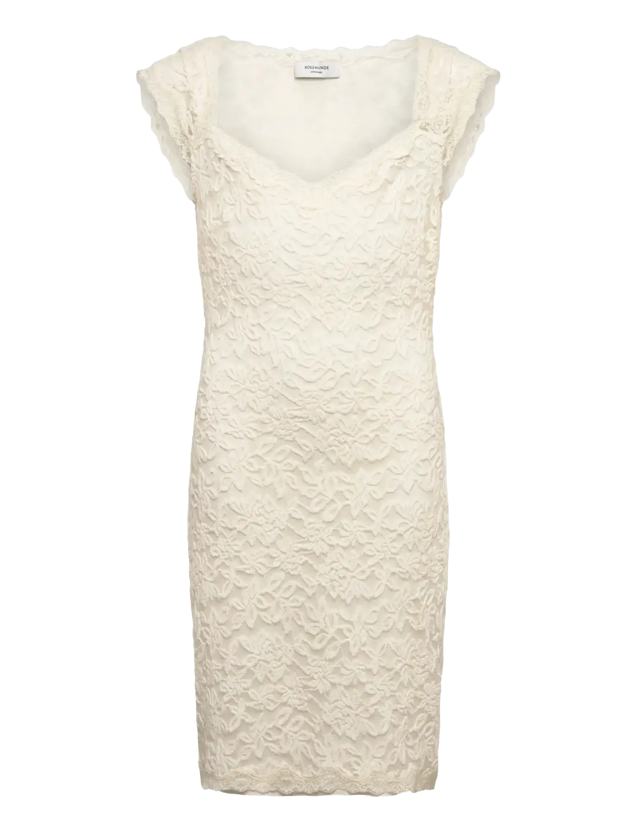 Rosemunde Kids RKDelicia Lace Capsleeve Short Dres - Nyheter - IVORY / cream