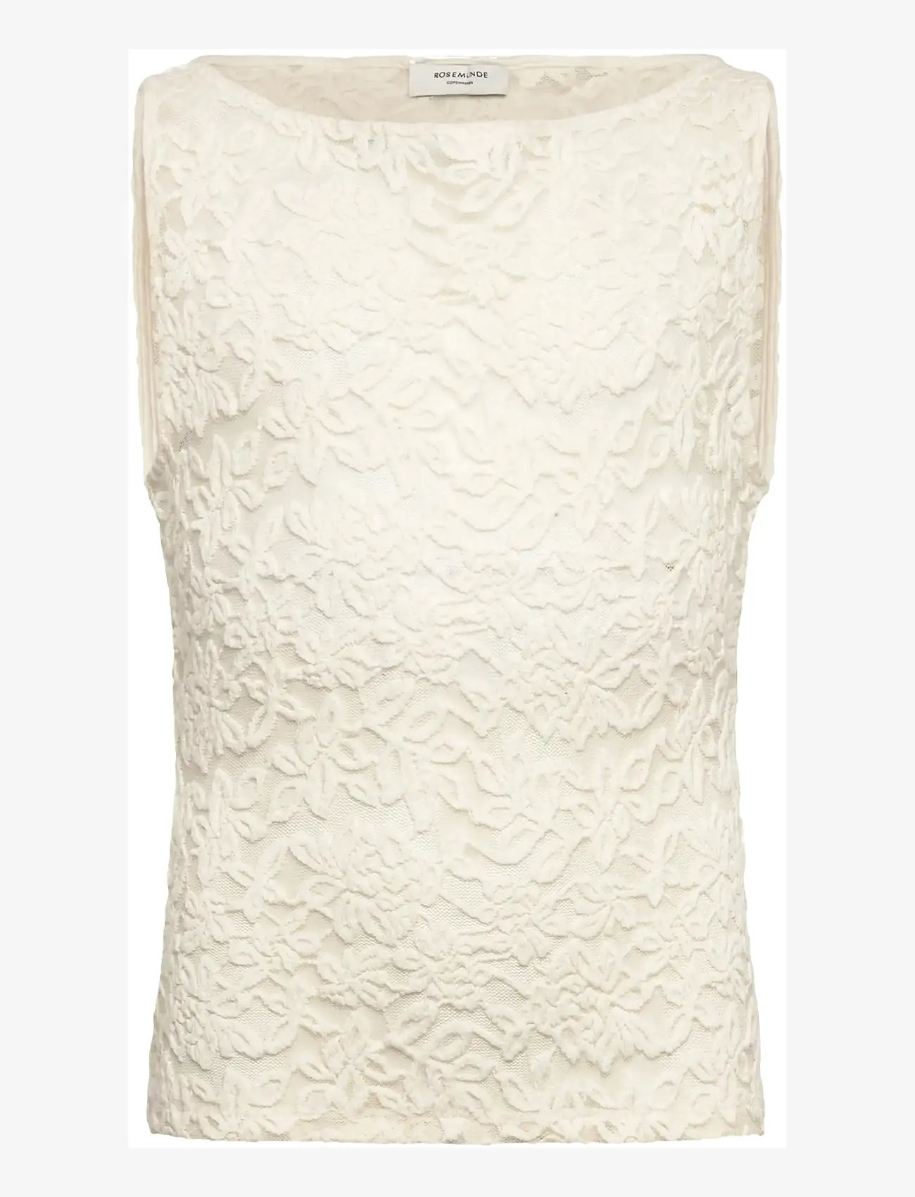 Rosemunde Kids - RKDelicia Lace SL Boatneck Top - Õlapaeltega topid - ivory - 1