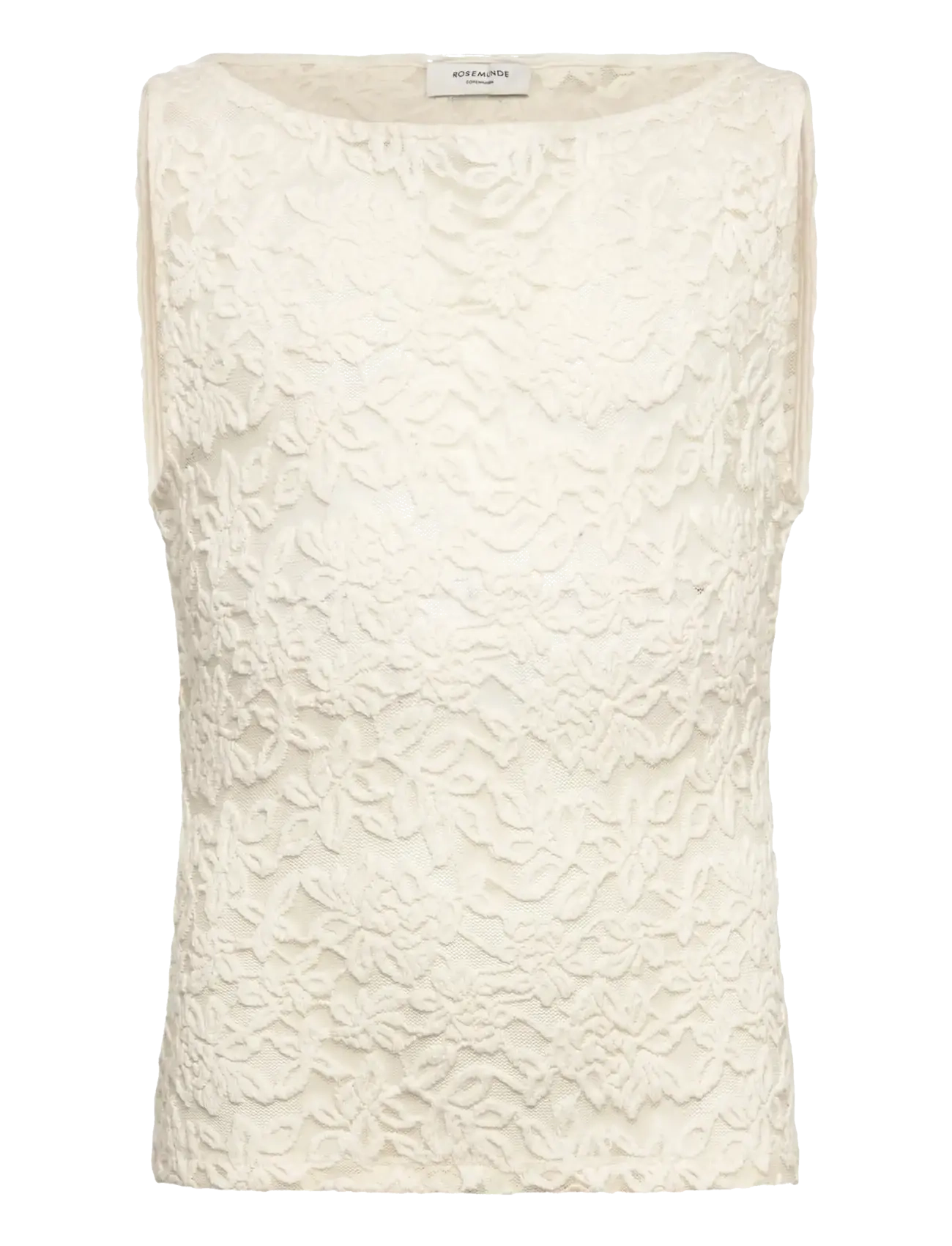 Rosemunde Kids RKDelicia Lace SL Boatneck Top - Teismelised 140-176 - IVORY / cream