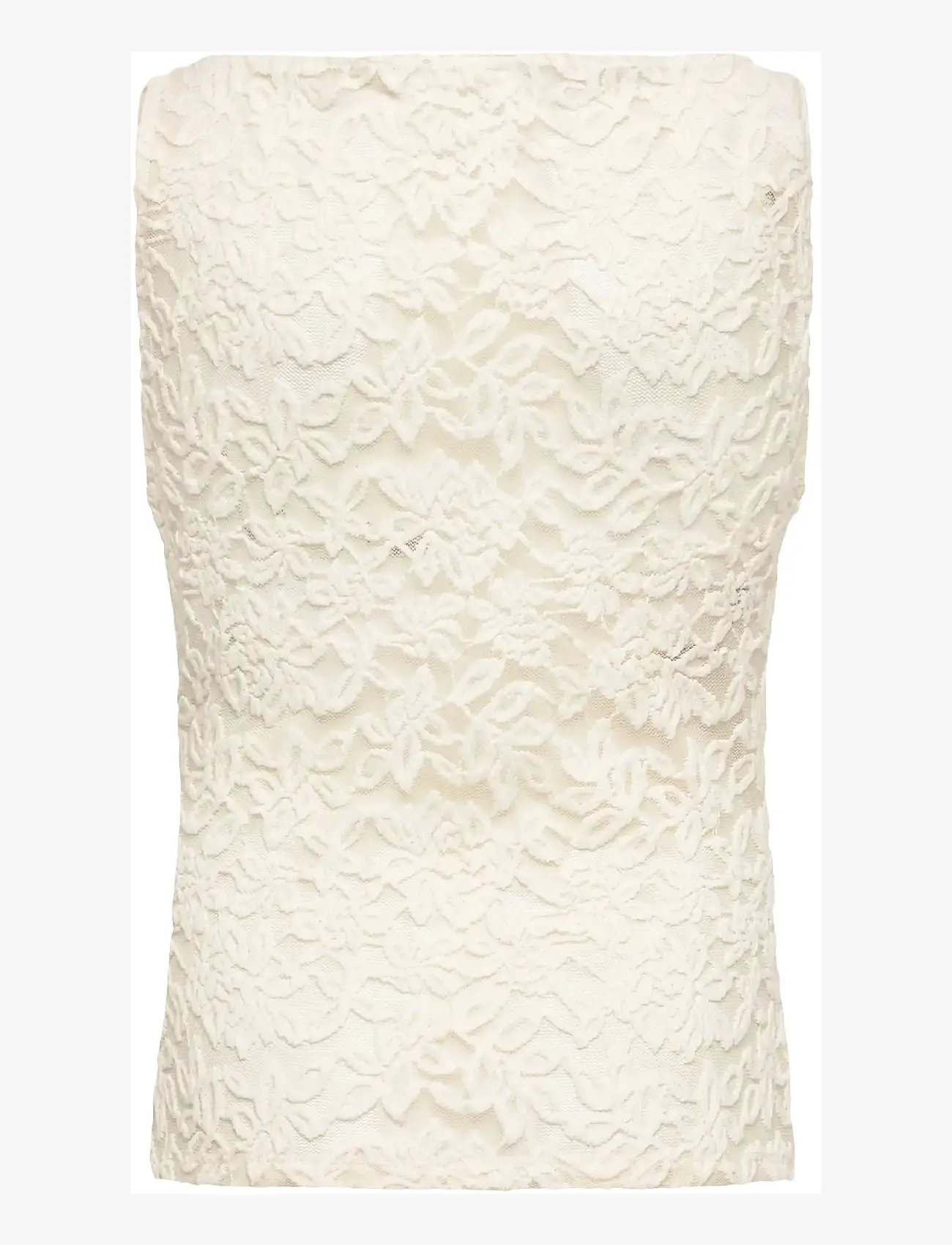 Rosemunde Kids - RKDelicia Lace SL Boatneck Top - Õlapaeltega topid - ivory - 2