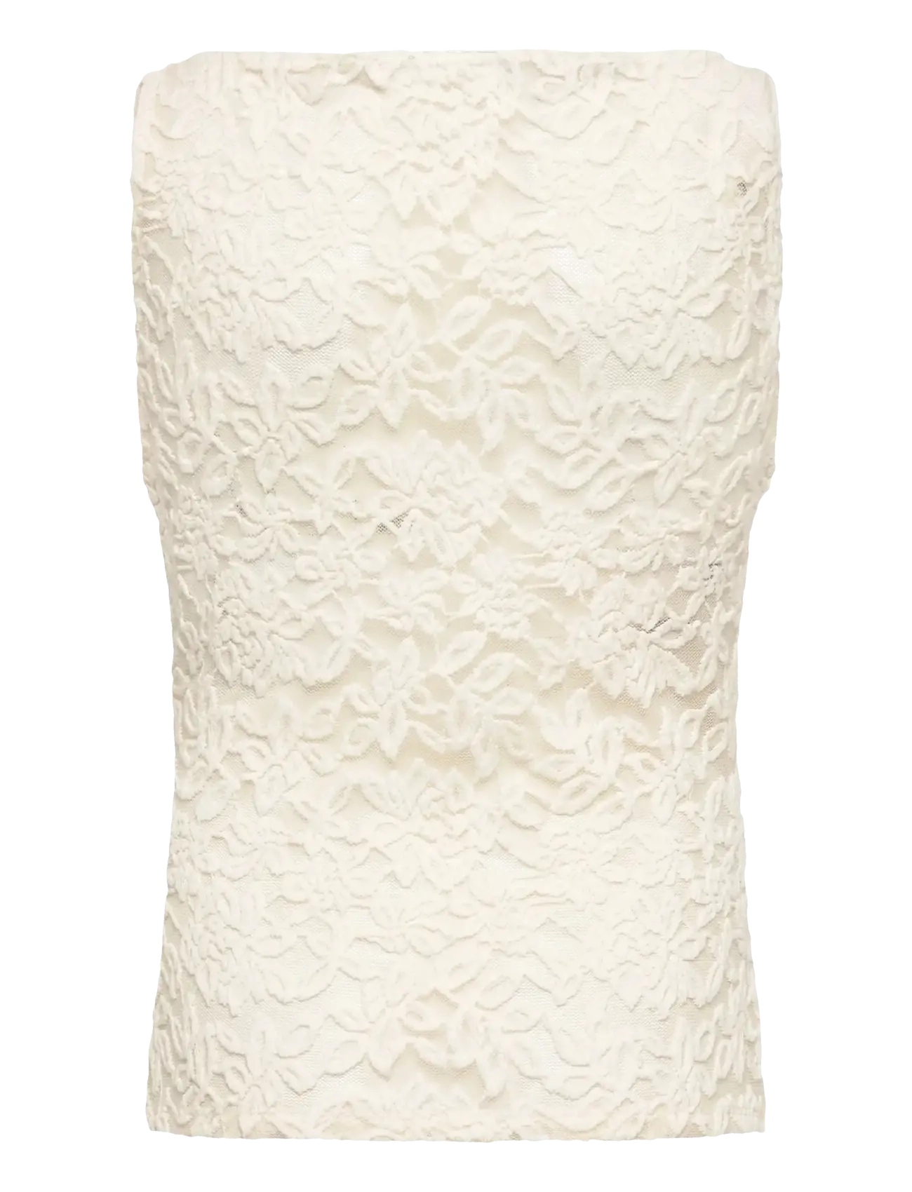 Rosemunde Kids - RKDelicia Lace SL Boatneck Top - débardeurs - ivory - 2