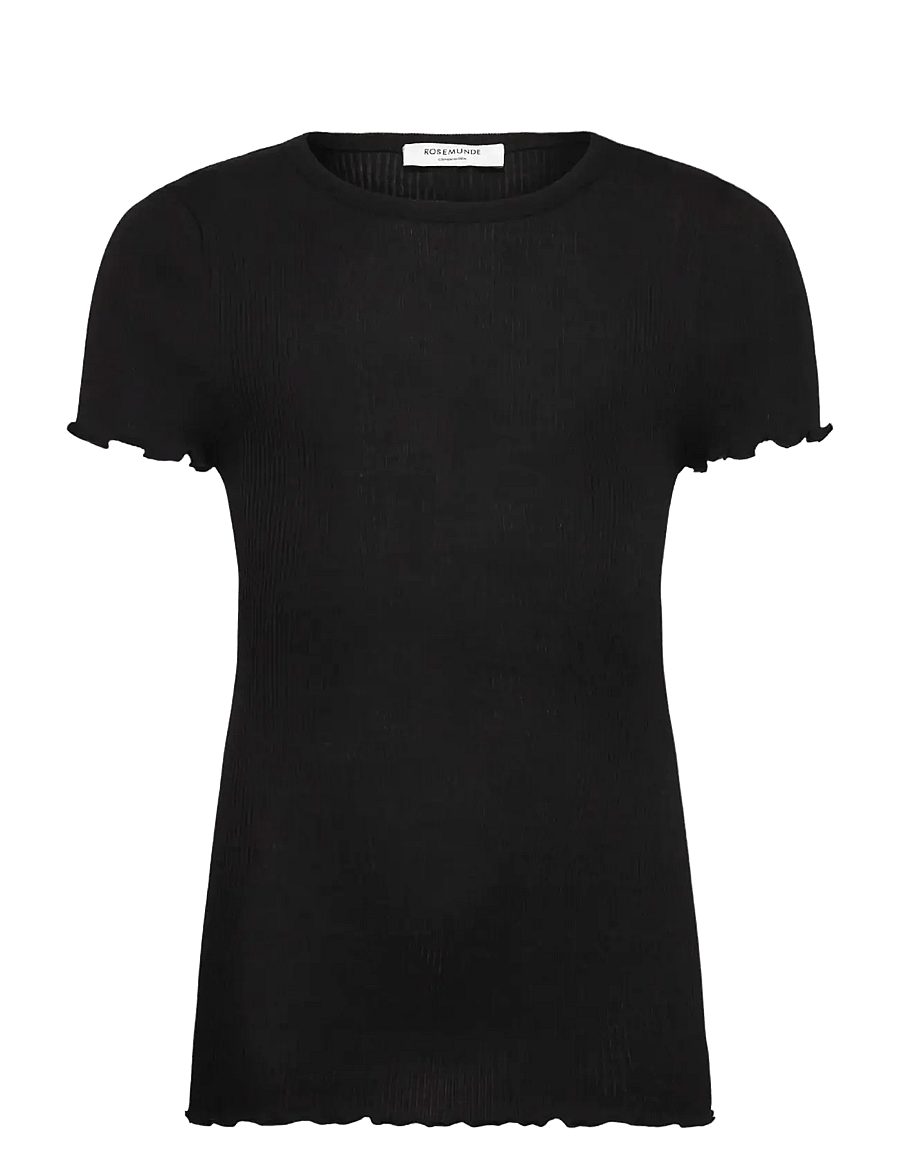 Rosemunde Kids - RKBalta Modal SS T-shirt - kortærmede t-shirts - black - 0
