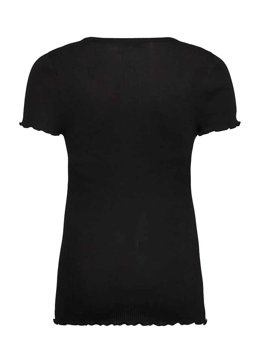 Rosemunde Kids - RKBalta Modal SS T-shirt - kortærmede t-shirts - black - 1