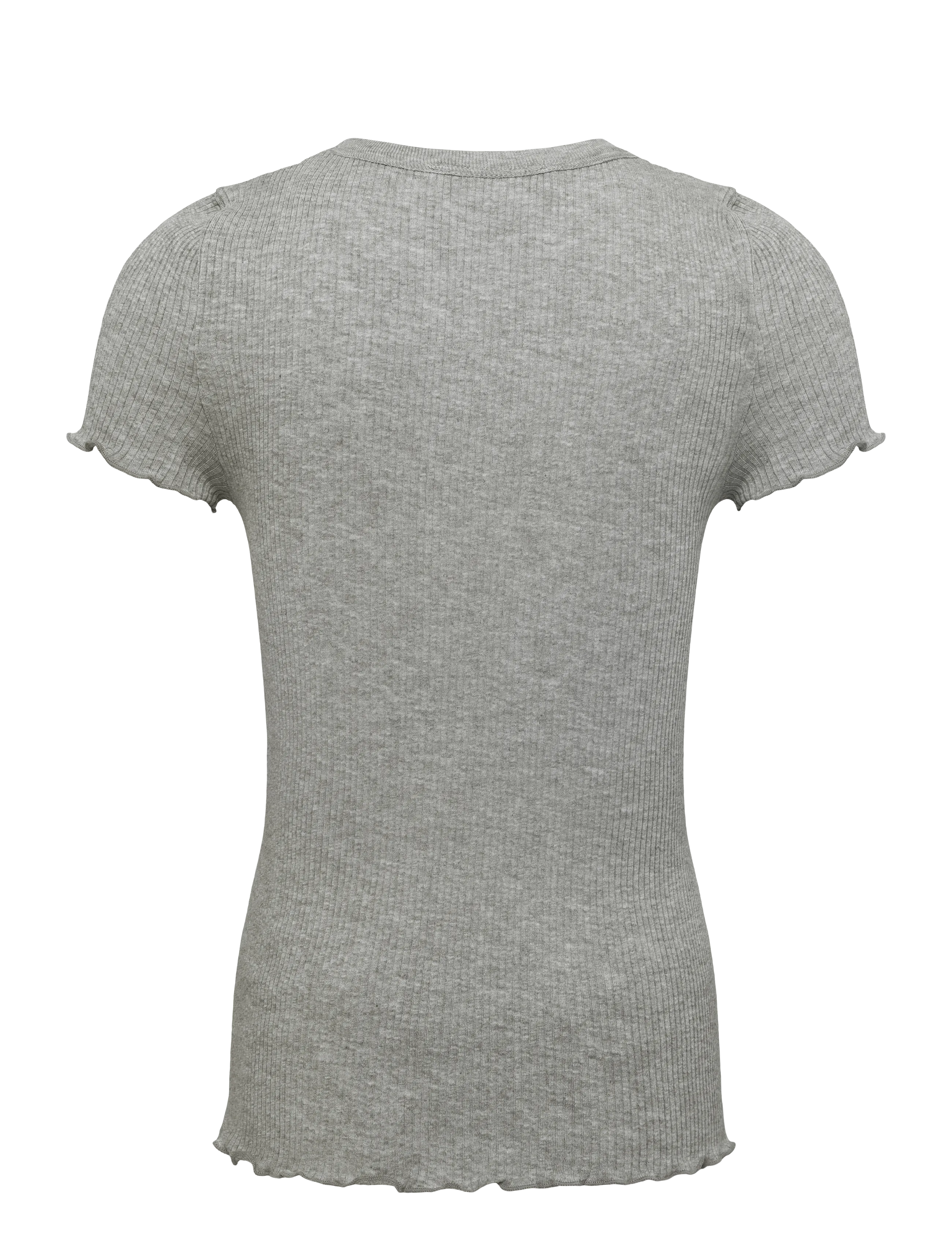 Rosemunde Kids - RKBalta Modal SS T-shirt - lühikeste varrukatega t-särgid - light grey melange - 1