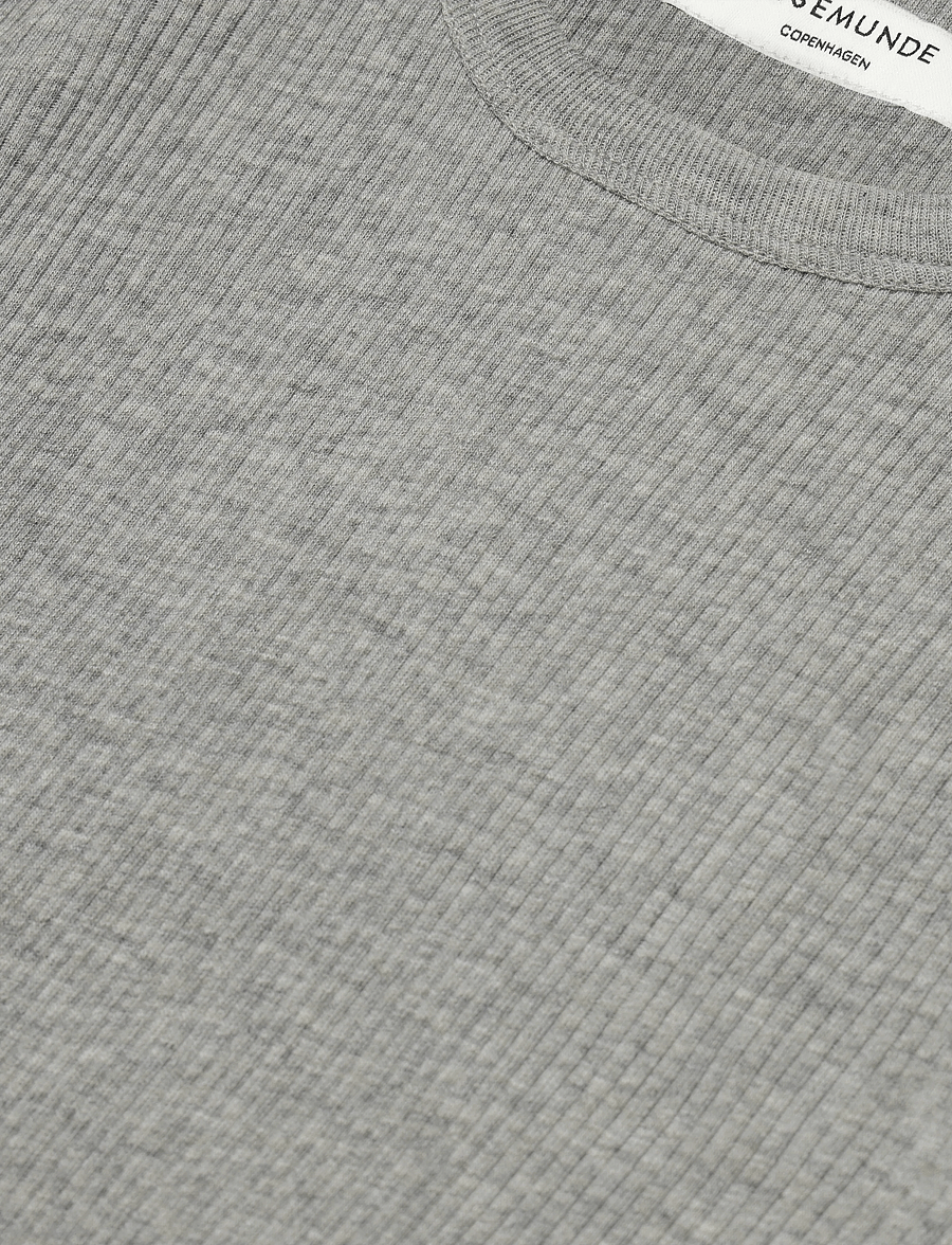 Rosemunde Kids - RKBalta Modal SS T-shirt - lühikeste varrukatega t-särgid - light grey melange - 2