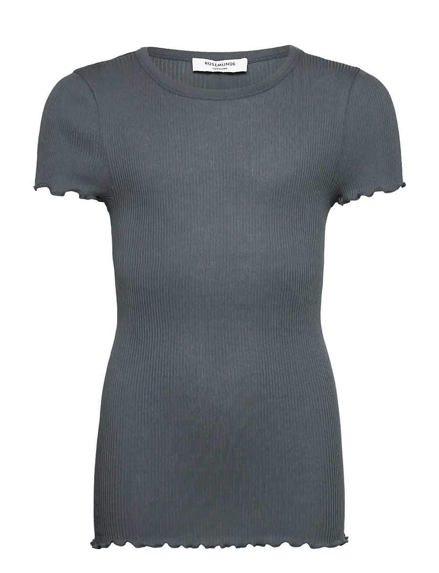 Rosemunde Kids - RKBalta Modal SS T-shirt - lühikeste varrukatega t-särgid - stormy weather - 0