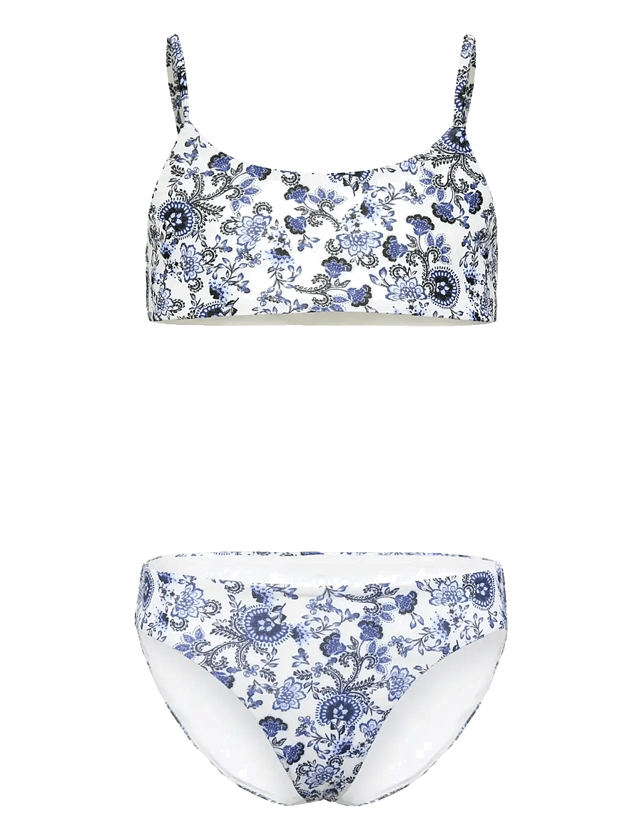 Rosemunde Kids - RKShiitake Bikini Set - bikinis - blue boho ao print - 0