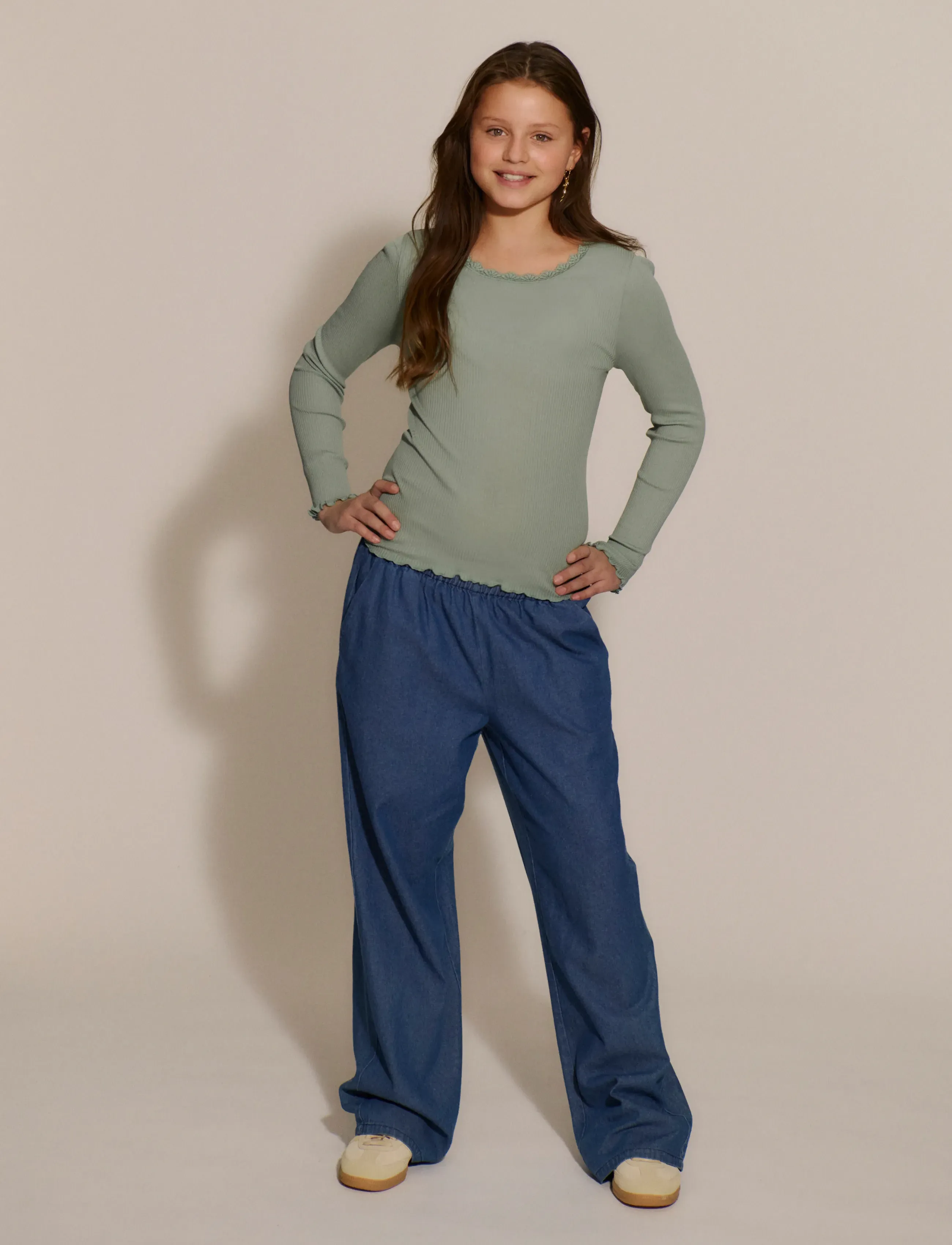 Rosemunde Kids RKLise Denim MW Trousers - Trousers - DENIM BLUE / blue