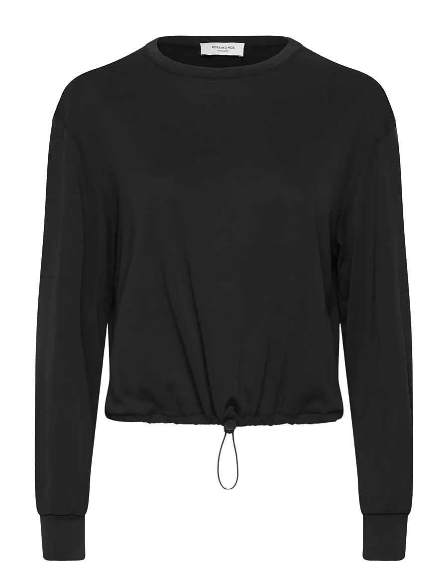 Rosemunde Kids - RKElma Modal LS O-Neck T-shirt - pikkade varrukatega t-särgid - black - 1