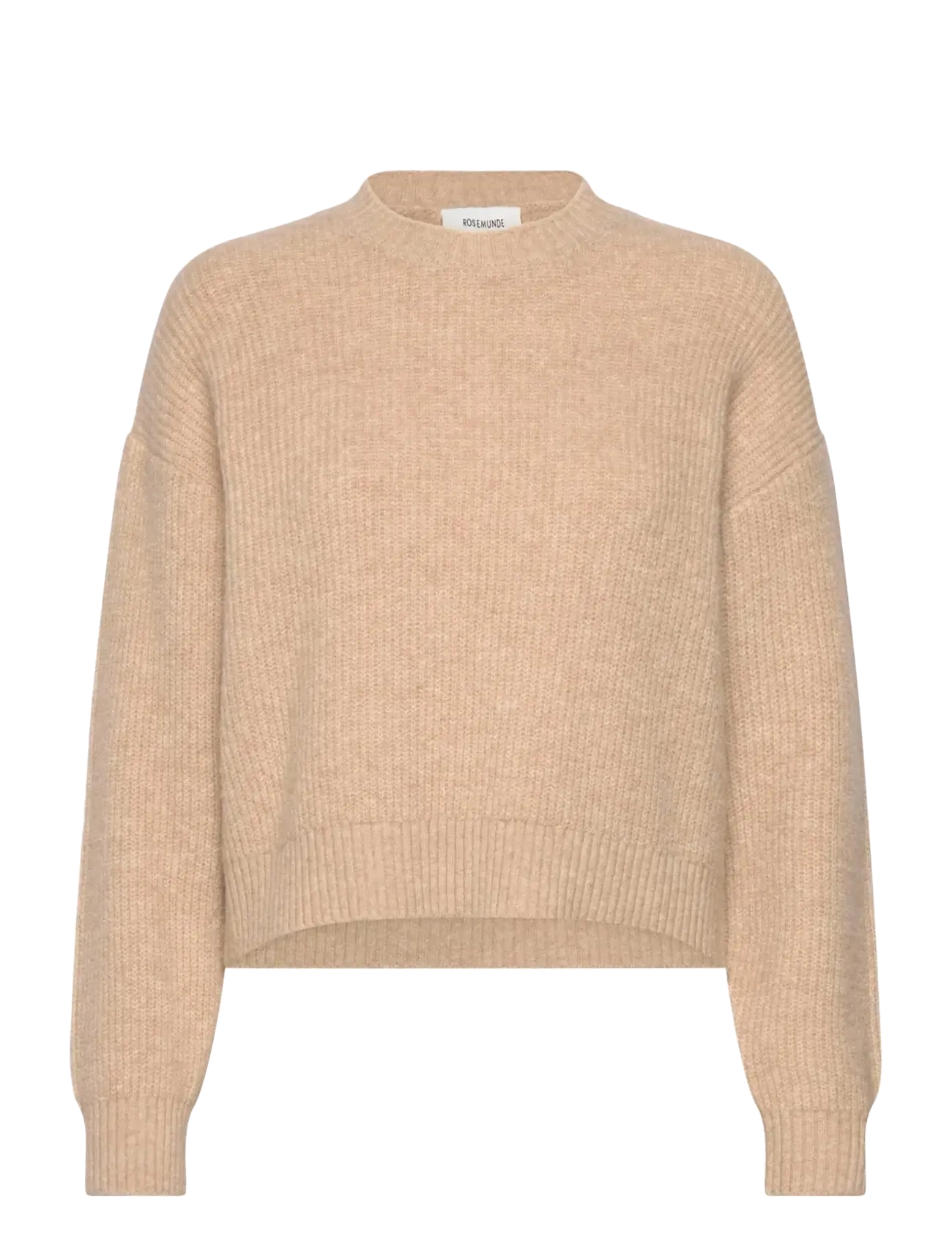 Rosemunde Kids RKTinker Wool  Blend LS Short O-neck - Tøj - OAT MEAL MELANGE / beige