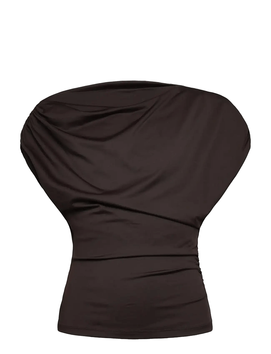Rosemunde Kids - RKBridget Draped SS T-shirt - kurzärmelige - mole - 1