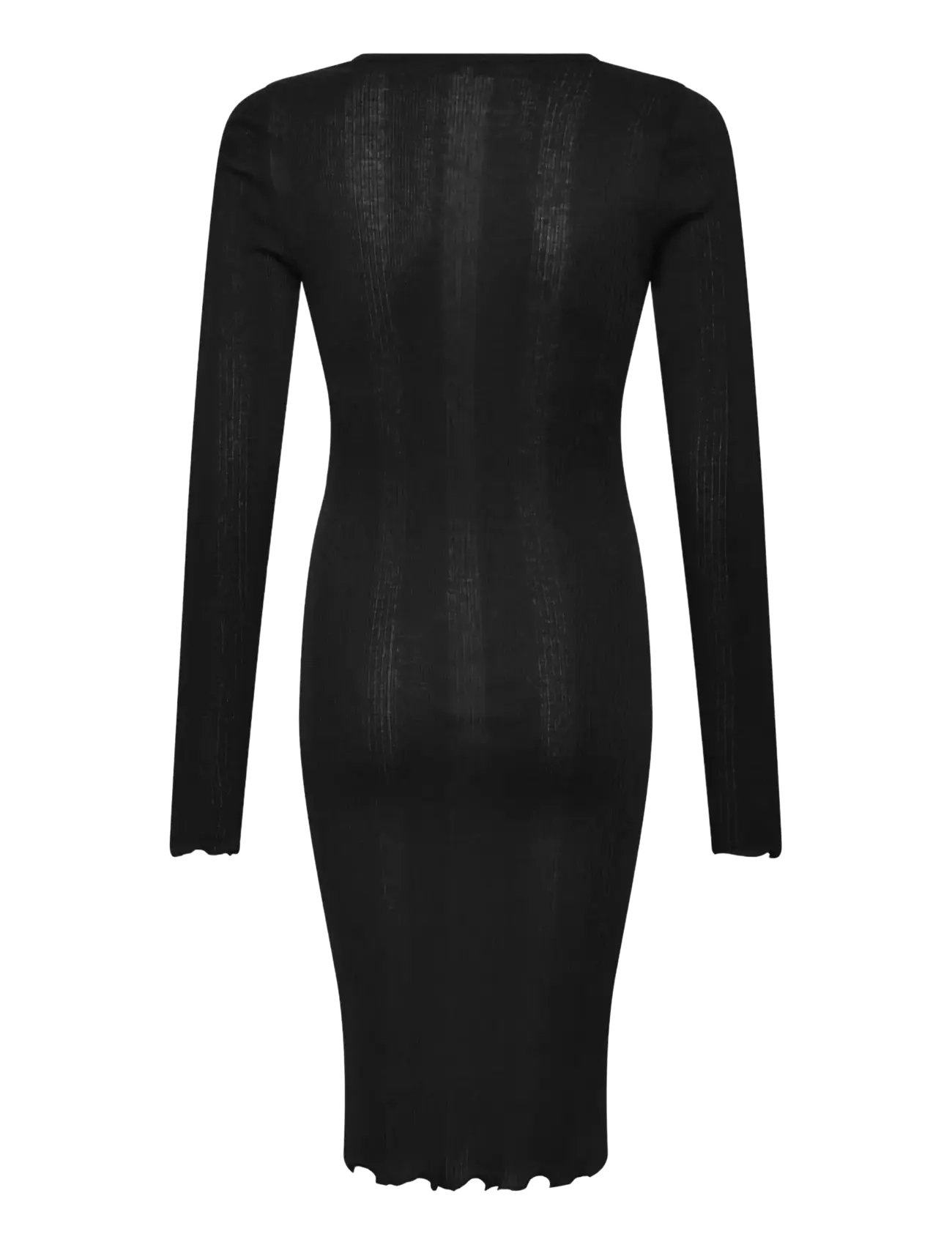 Rosemunde Kids - RKBayLS Midi Dress - langærmede hverdagskjoler - black - 1