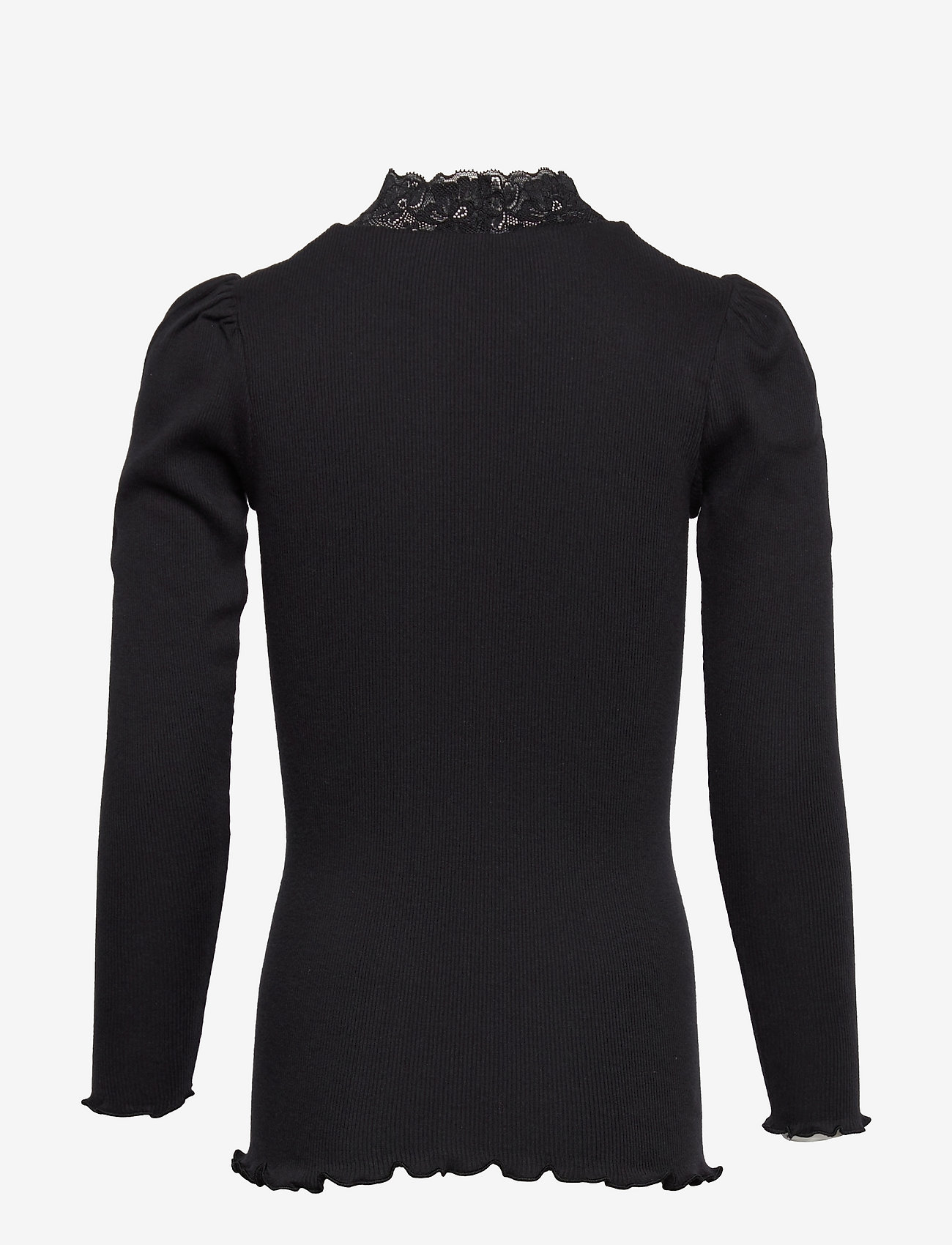Rosemunde Kids - Organic t-shirt ls w/ lace - black - 1