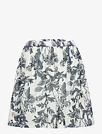 Recycled polyester skirt - IVORY LUXURY FLOWER PRINT