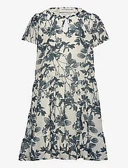 Rosemunde Kids - Dress - lühikeste varrukatega vabaaja kleidid - ivory luxury flower print - 0