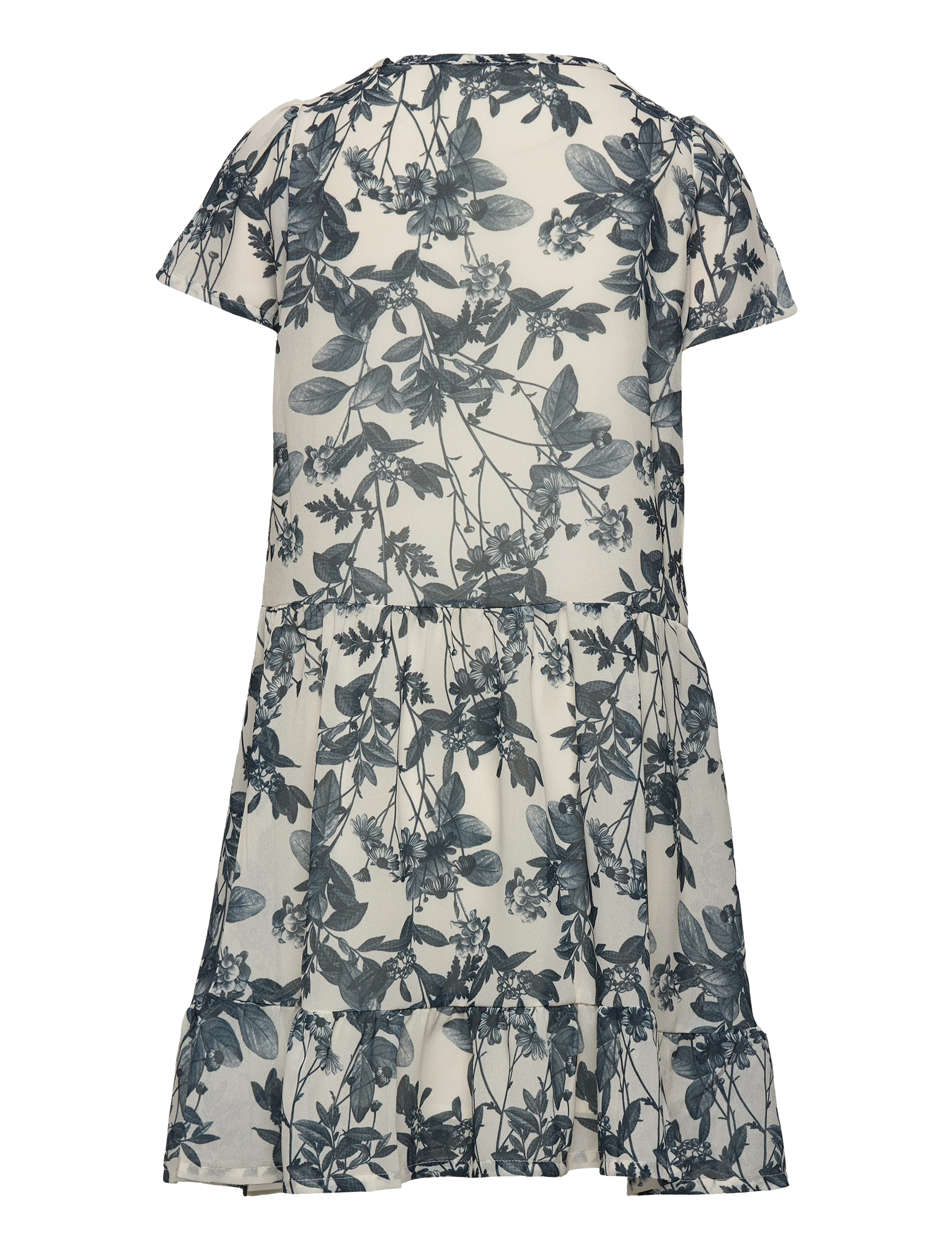 Rosemunde Kids - Dress - kortærmede hverdagskjoler - ivory luxury flower print - 1