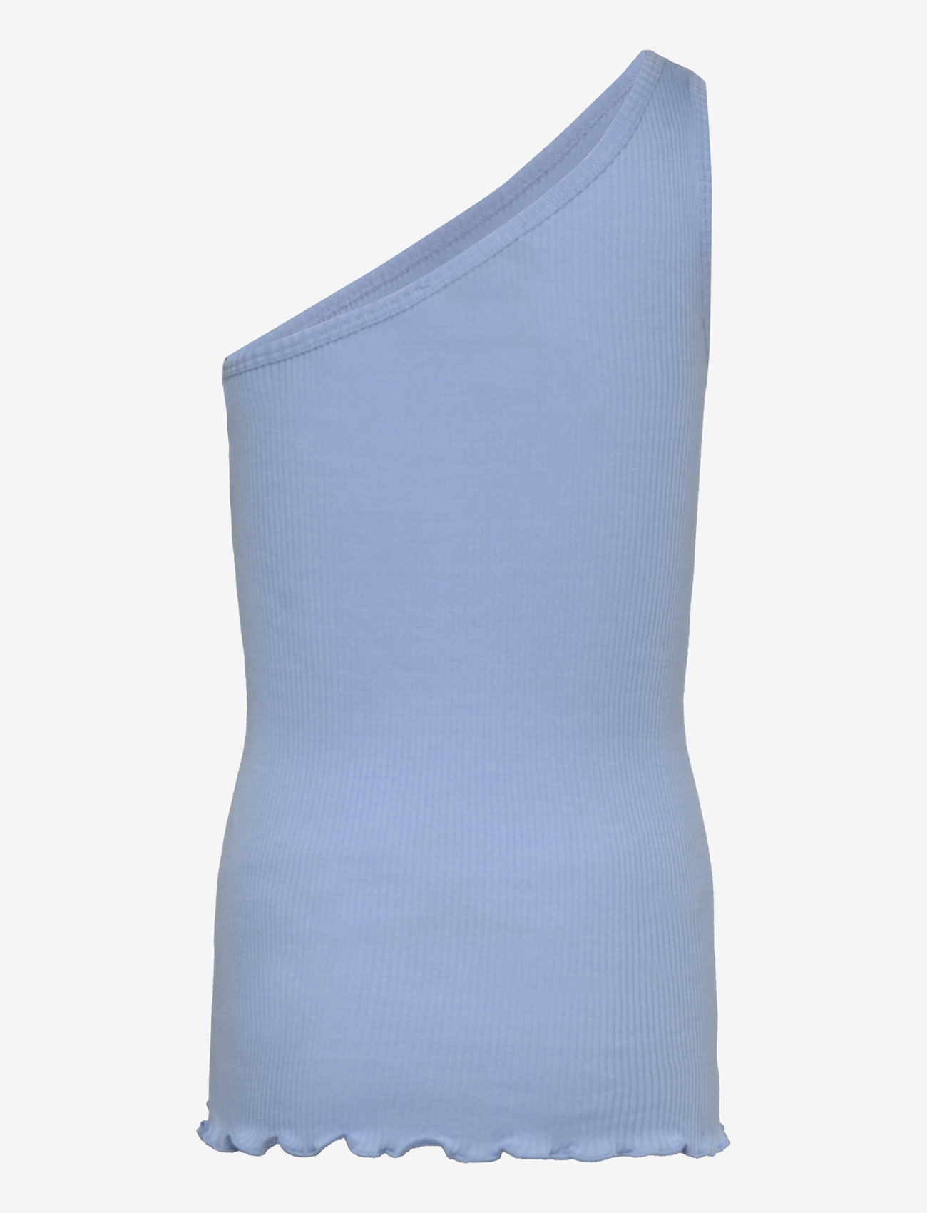 Rosemunde Kids - Cotton one shoulder top - tanktops - heaven blue - 1