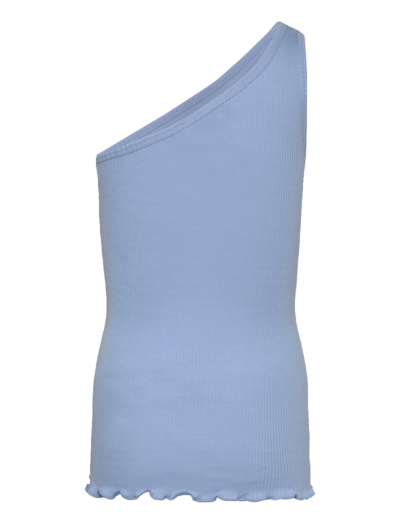 Rosemunde Kids - Cotton one shoulder top - tanktops - heaven blue - 1
