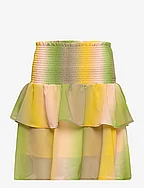 Recycled polyester skirt - YELLOW GRADIENT PRINT