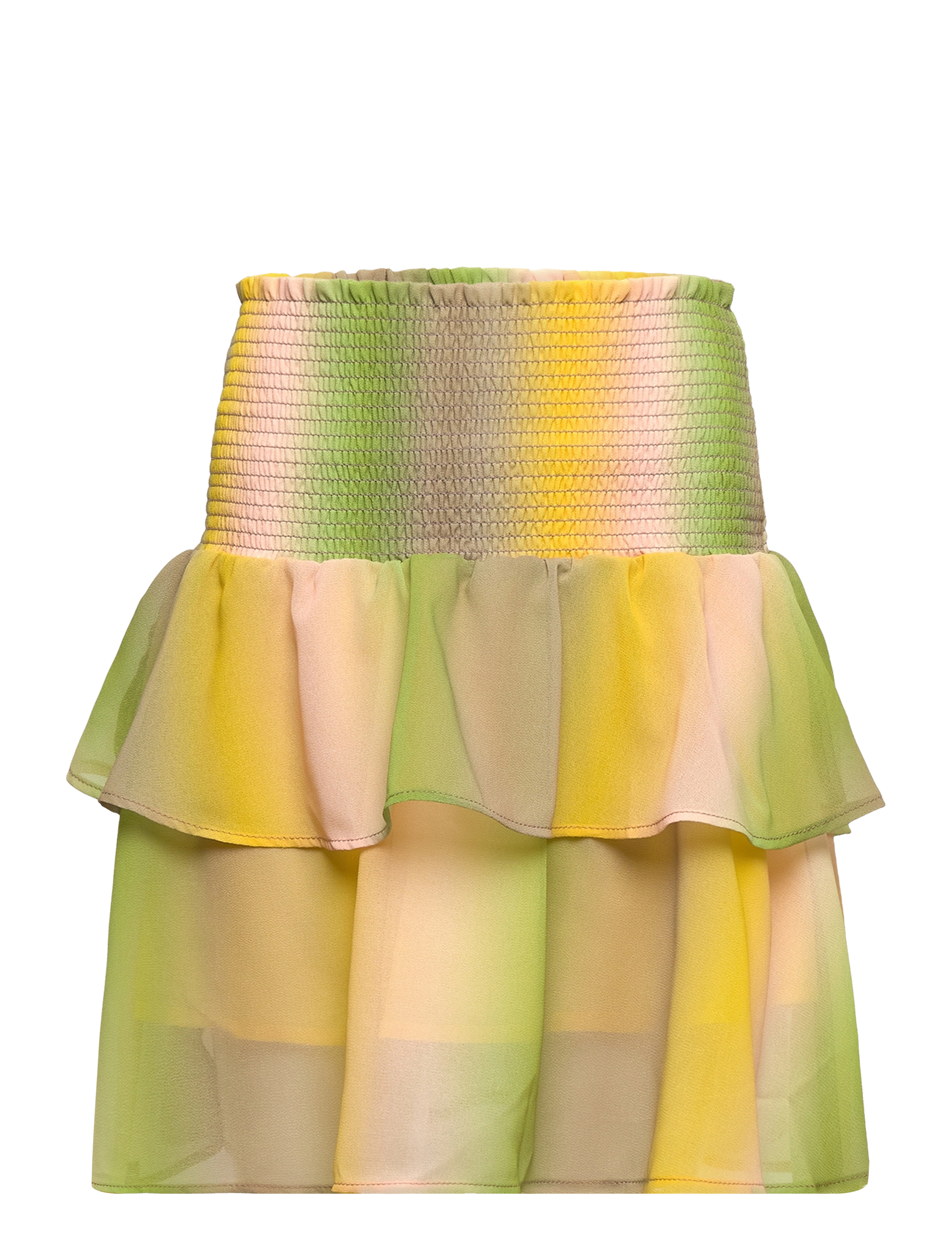 Rosemunde Kids Recycled polyester skirt - Nederdele - YELLOW GRADIENT PRINT / multi