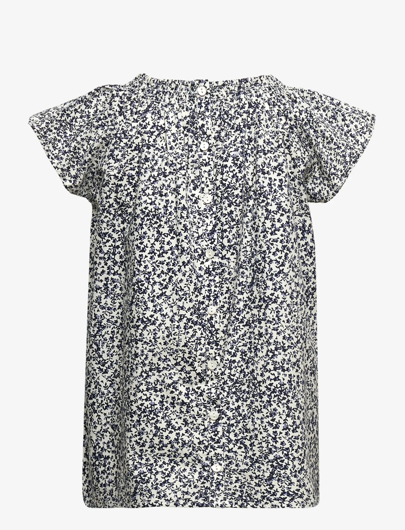 Rosemunde Kids - Organic blouse ss - summer savings - ivory petit floral print - 1