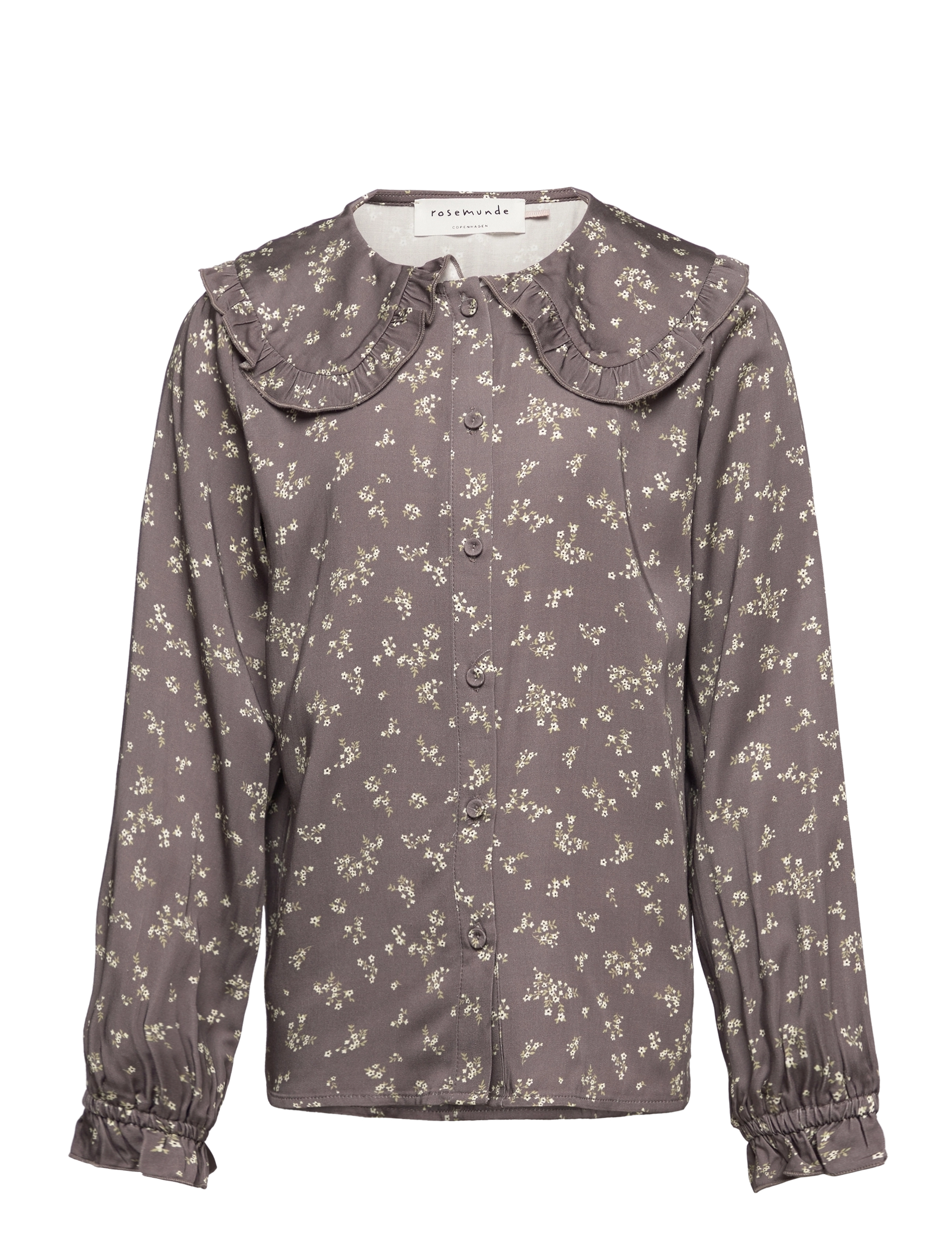 Rosemunde Kids Shirt ls - Rosemunde Kids - GREY SUMMER FLOWER PRINT / grey