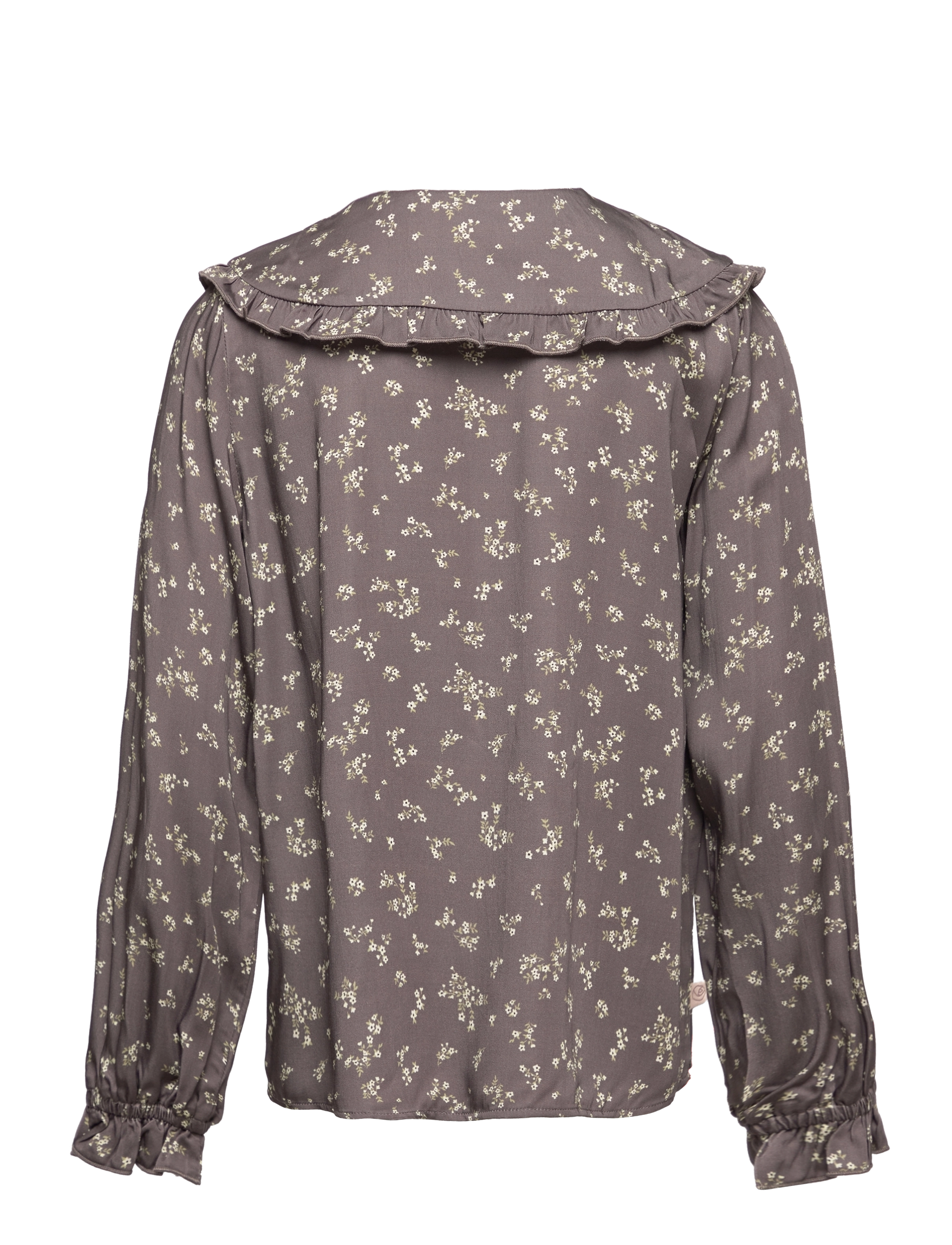 Rosemunde Kids - Shirt ls - vasaros pasiūlymai - grey summer flower print - 1