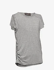 Rosemunde Kids - T-shirt ss - sommarfynd - light grey melange - 4