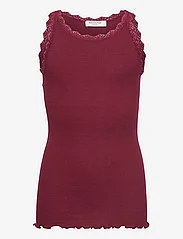 Rosemunde Kids - Silk top w/ lace - mouwloze t-shirts - cabernet - 0