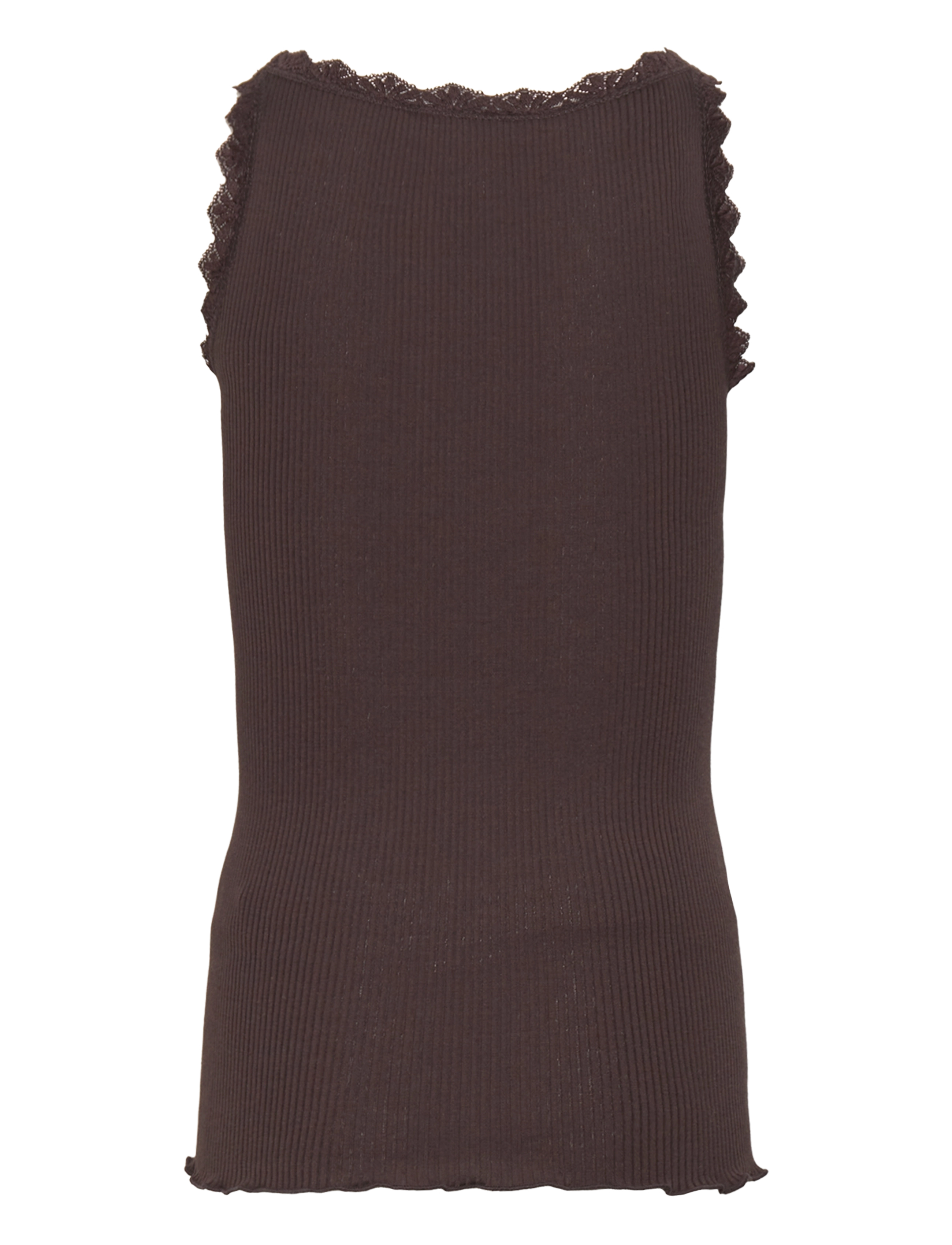 Rosemunde Kids - RKBeatha SL Strap Lace Top - tanktops - dark espresso - 1