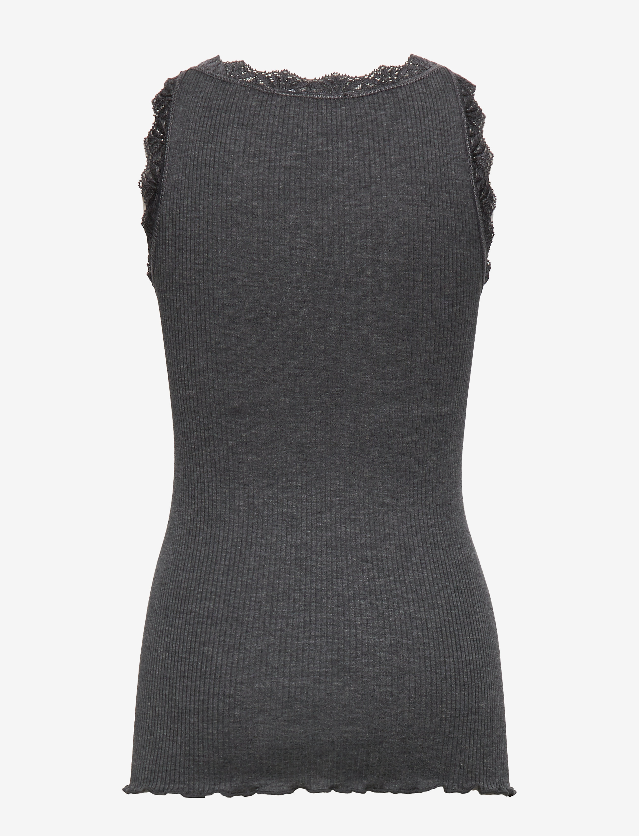 Rosemunde Kids - RKBeatha SL Strap Lace Top - tanktops - dark grey melange - 1