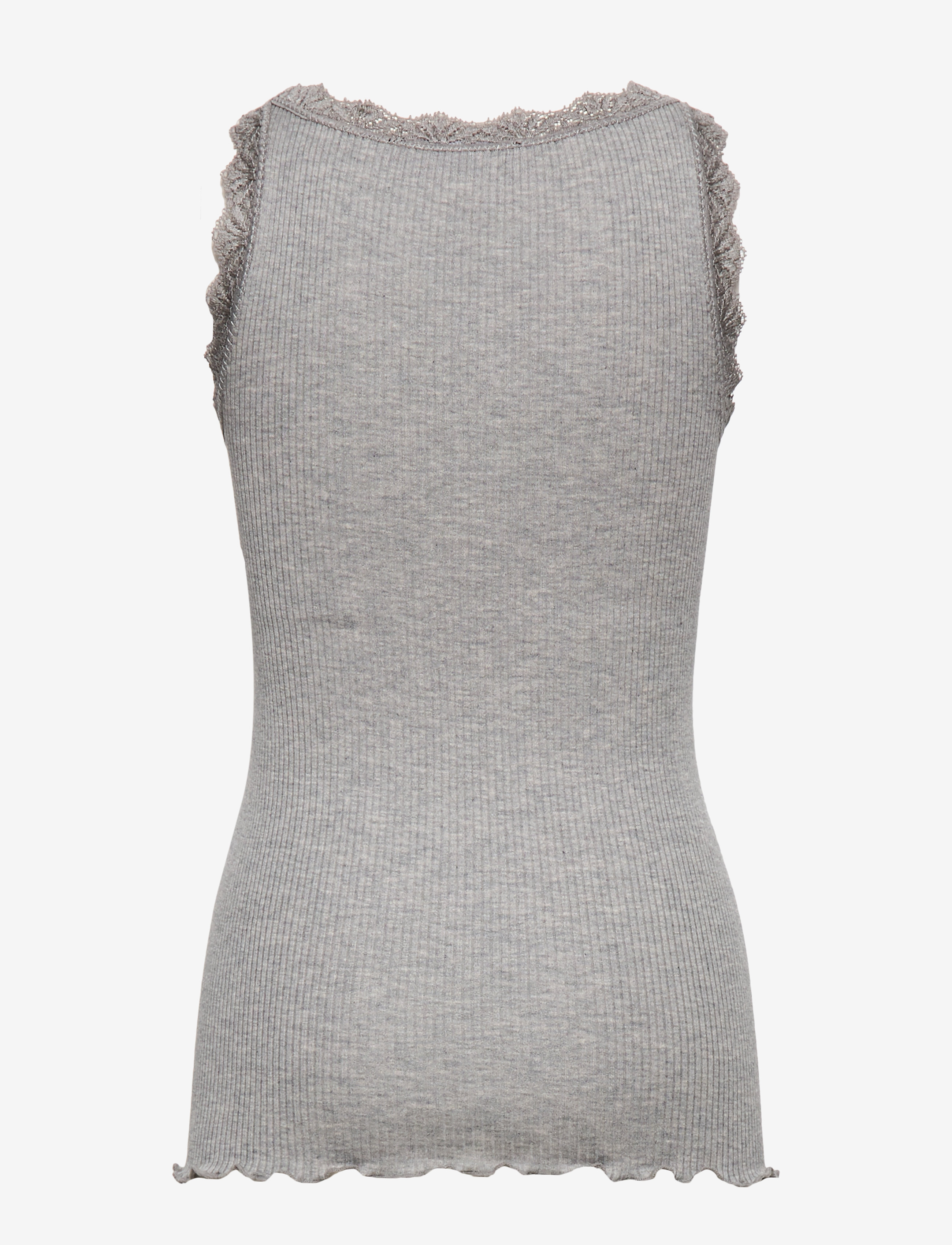 Rosemunde Kids - RKBeatha SL Strap Lace Top - tanktops - light grey melange - 1