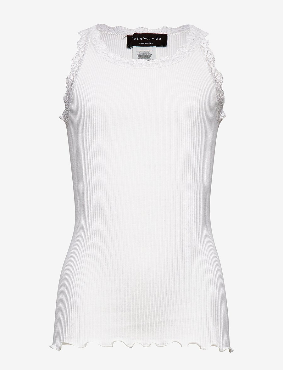 Rosemunde Kids - RKBeatha SL Strap Lace Top - singletter - new white - 0