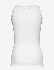 Rosemunde Kids - Silk top w/ lace - mouwloze t-shirts - new white - 1