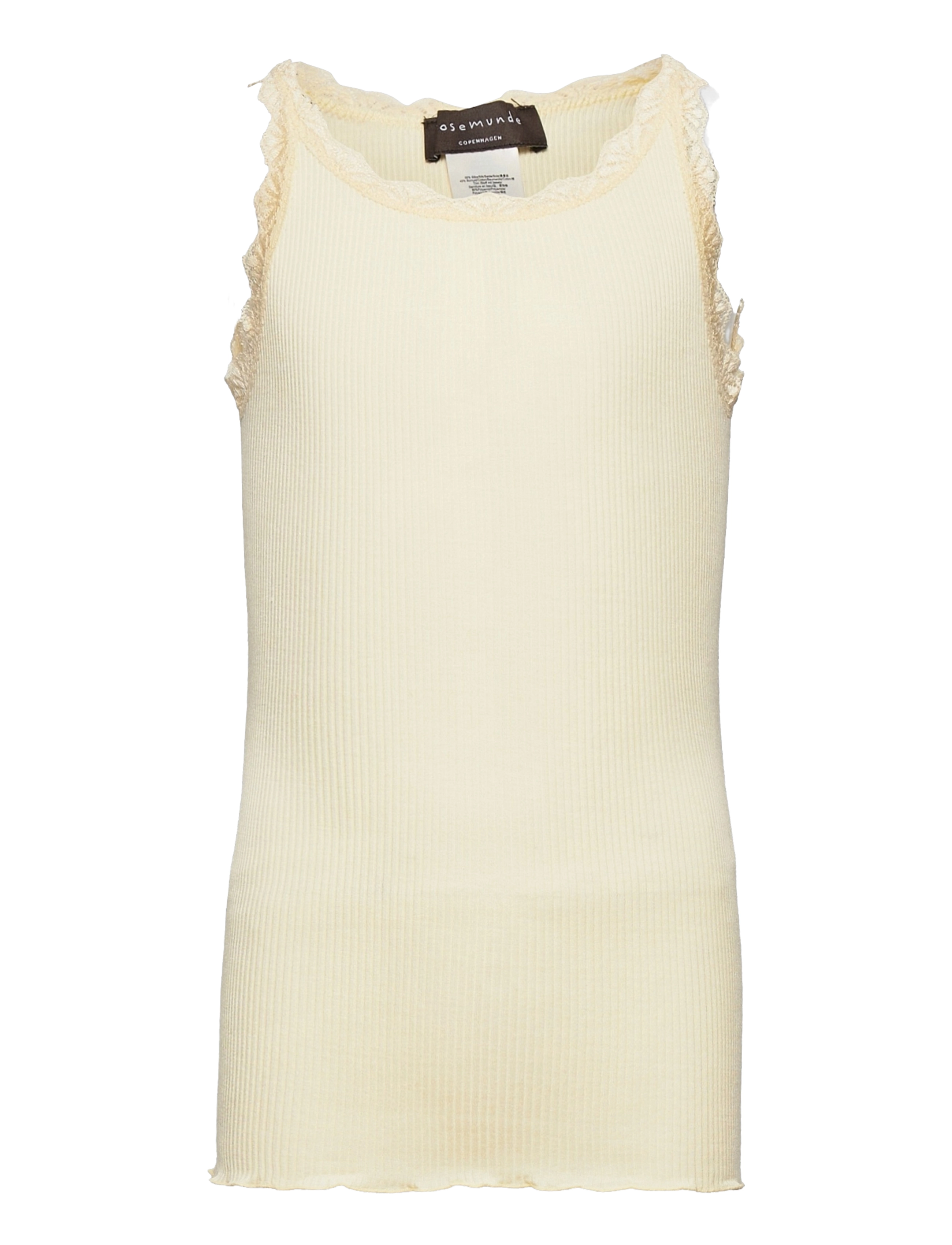 Rosemunde Kids RKBeatha SL Strap Lace Top - Overdele - PALE YELLOW / yellow