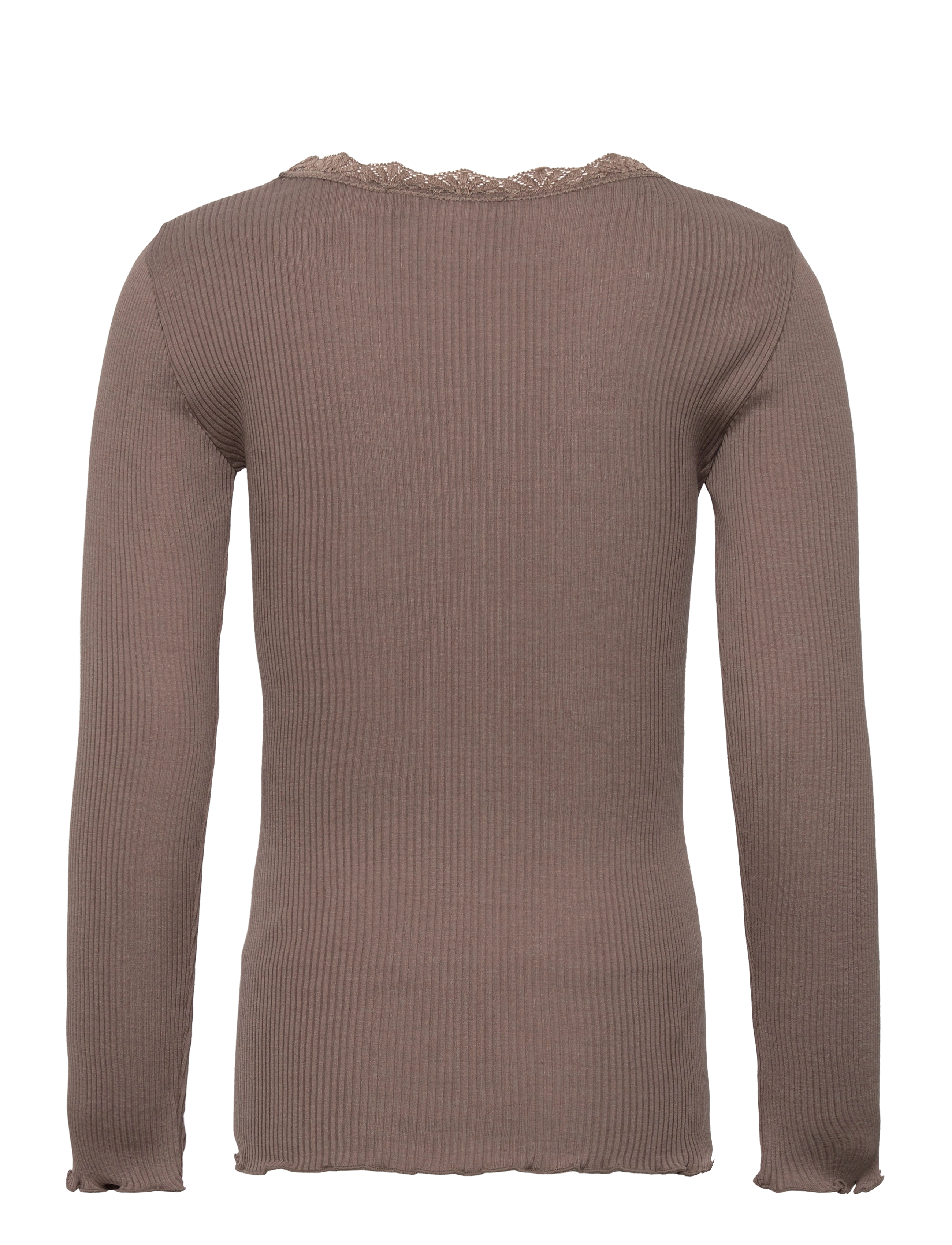 Rosemunde Kids - RKBeatha LS Lace Top - langærmede t-shirts - falcon - 1