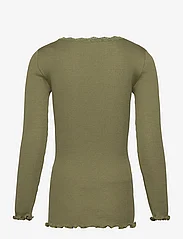Rosemunde Kids - Silk t-shirt ls w/ lace - t-shirts à manches longues - loden green - 1